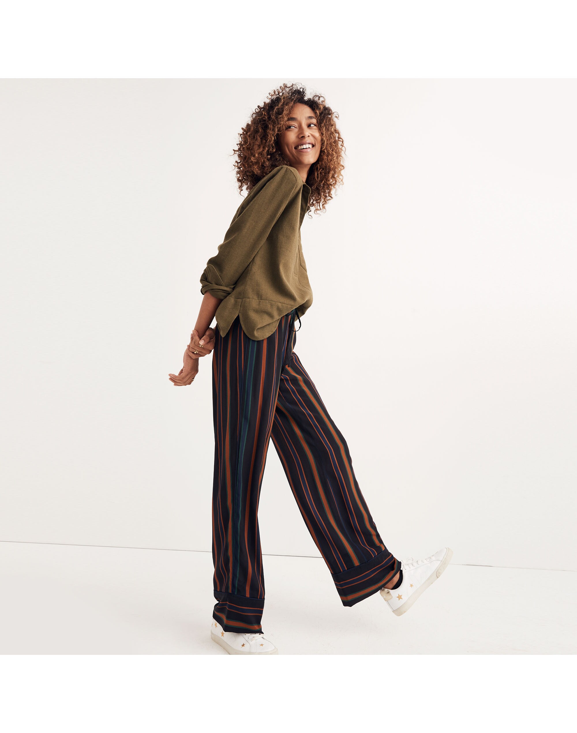Pajama Trousers in Clermont Stripe