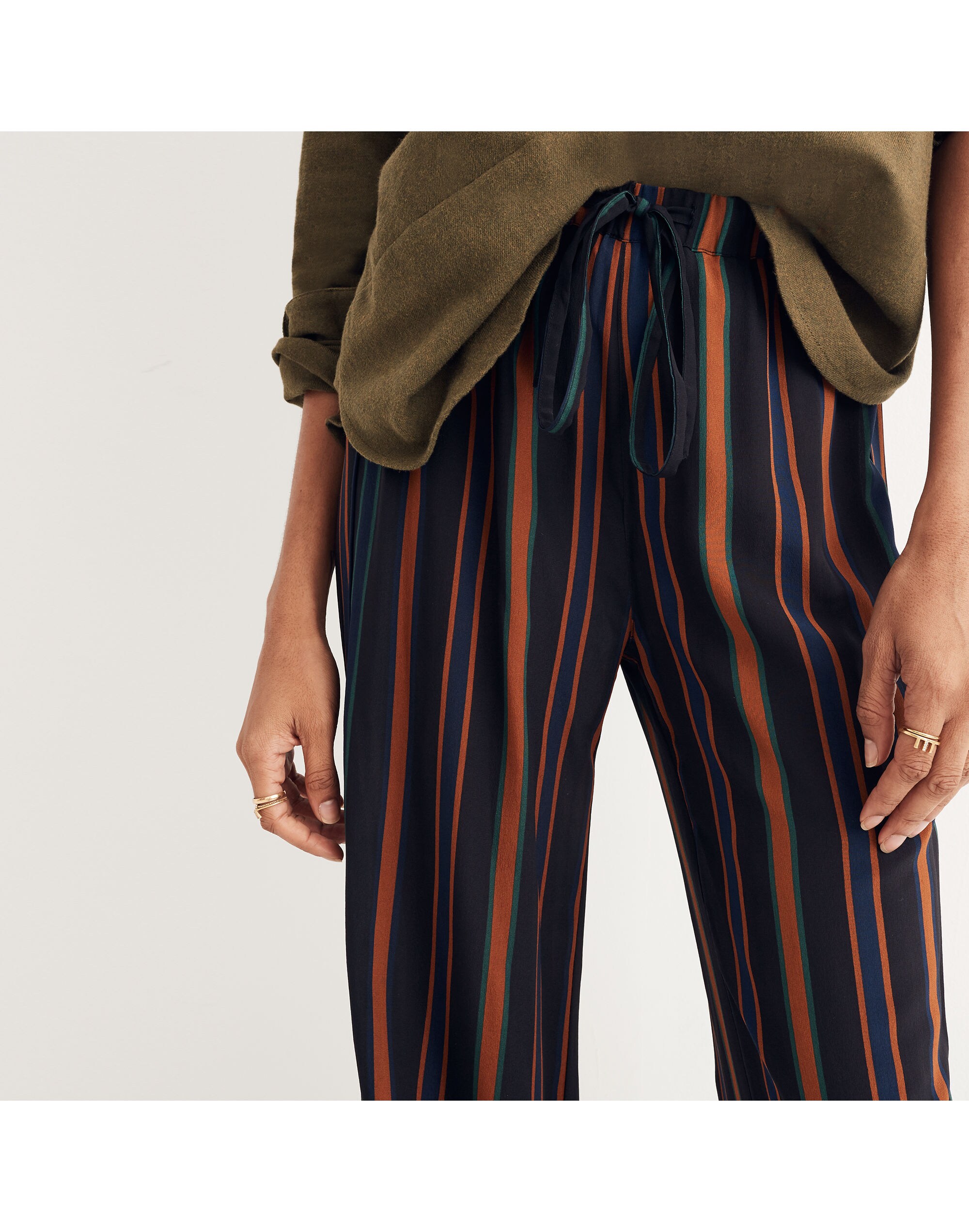 Pajama Trousers in Clermont Stripe