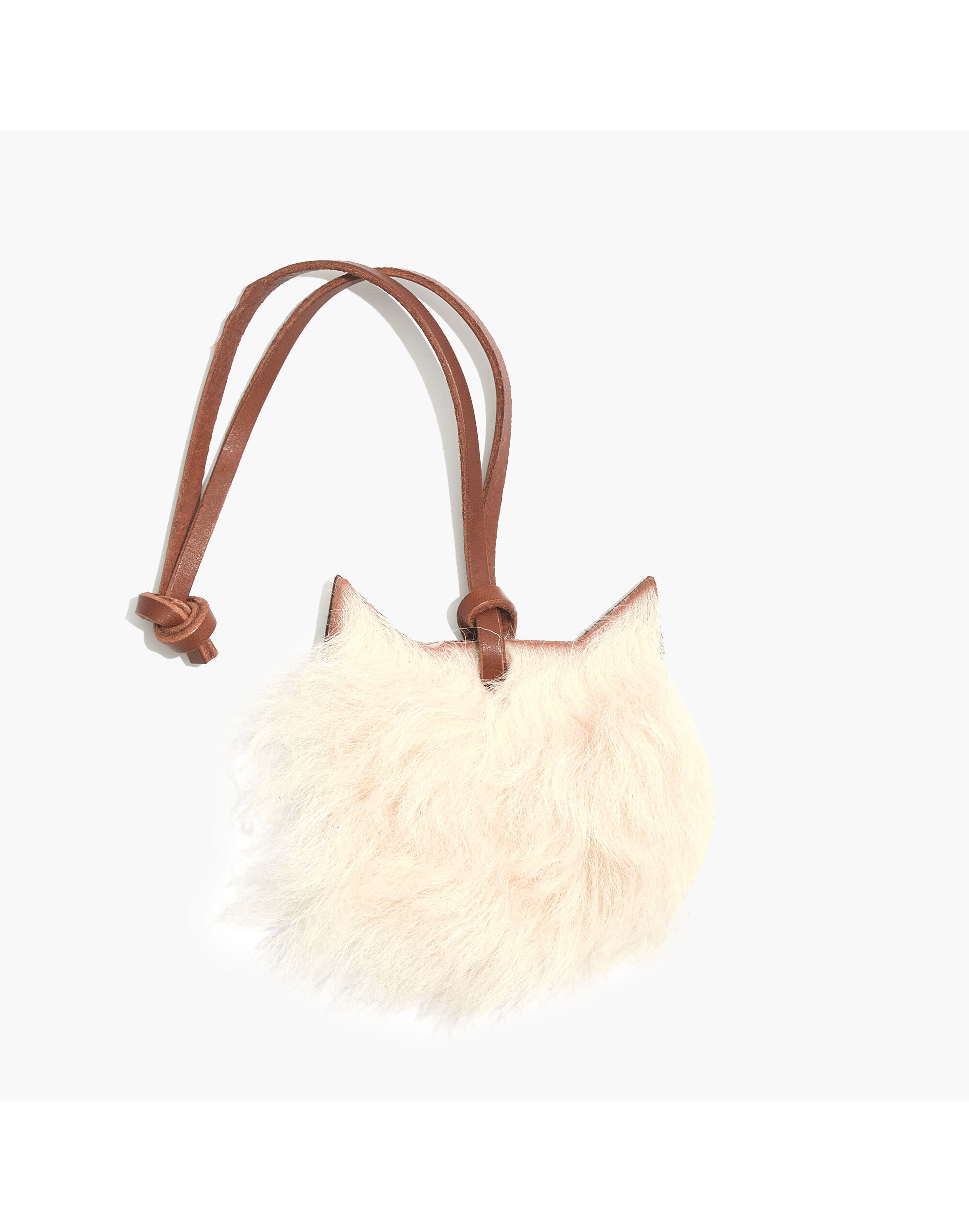 Shearling Cat Bag Tag