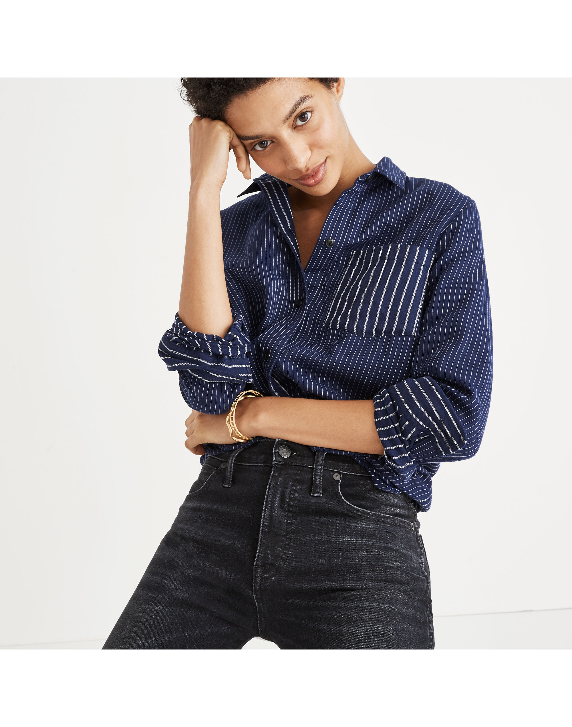 classic ex-boyfriend shirt in stripe mix
