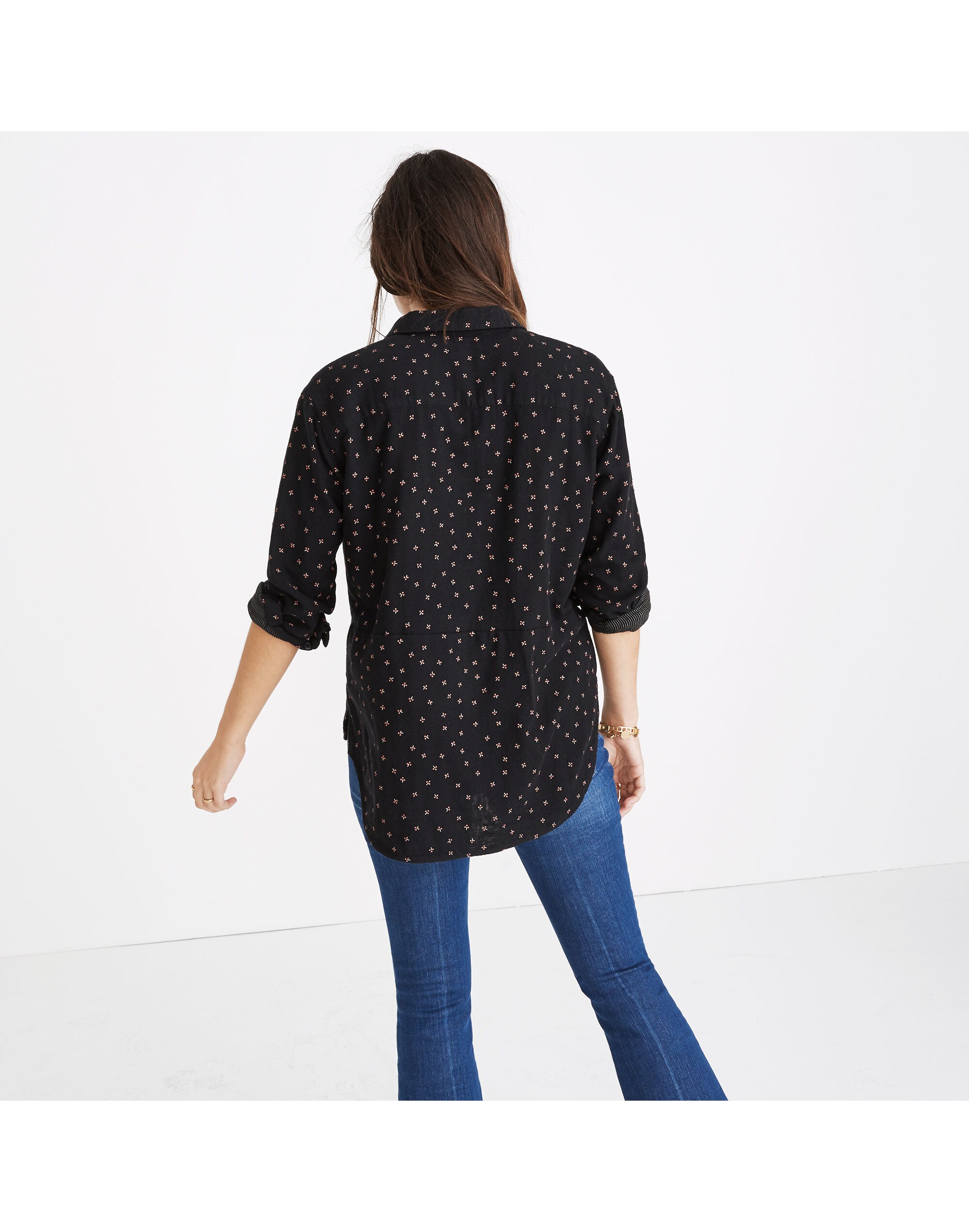 Oversized Ex-Boyfriend Shirt in Mini Floral