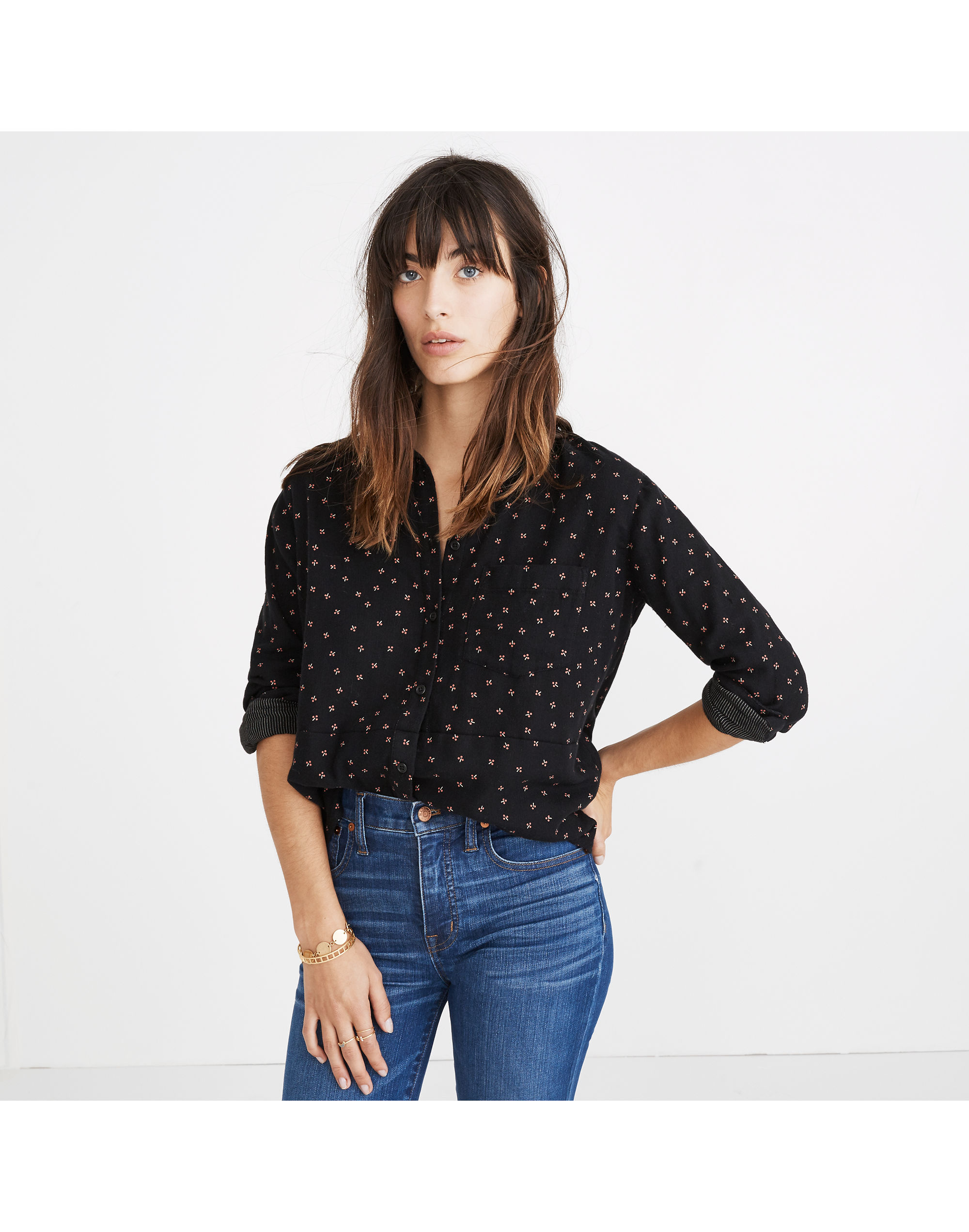 Oversized Ex-Boyfriend Shirt in Mini Floral