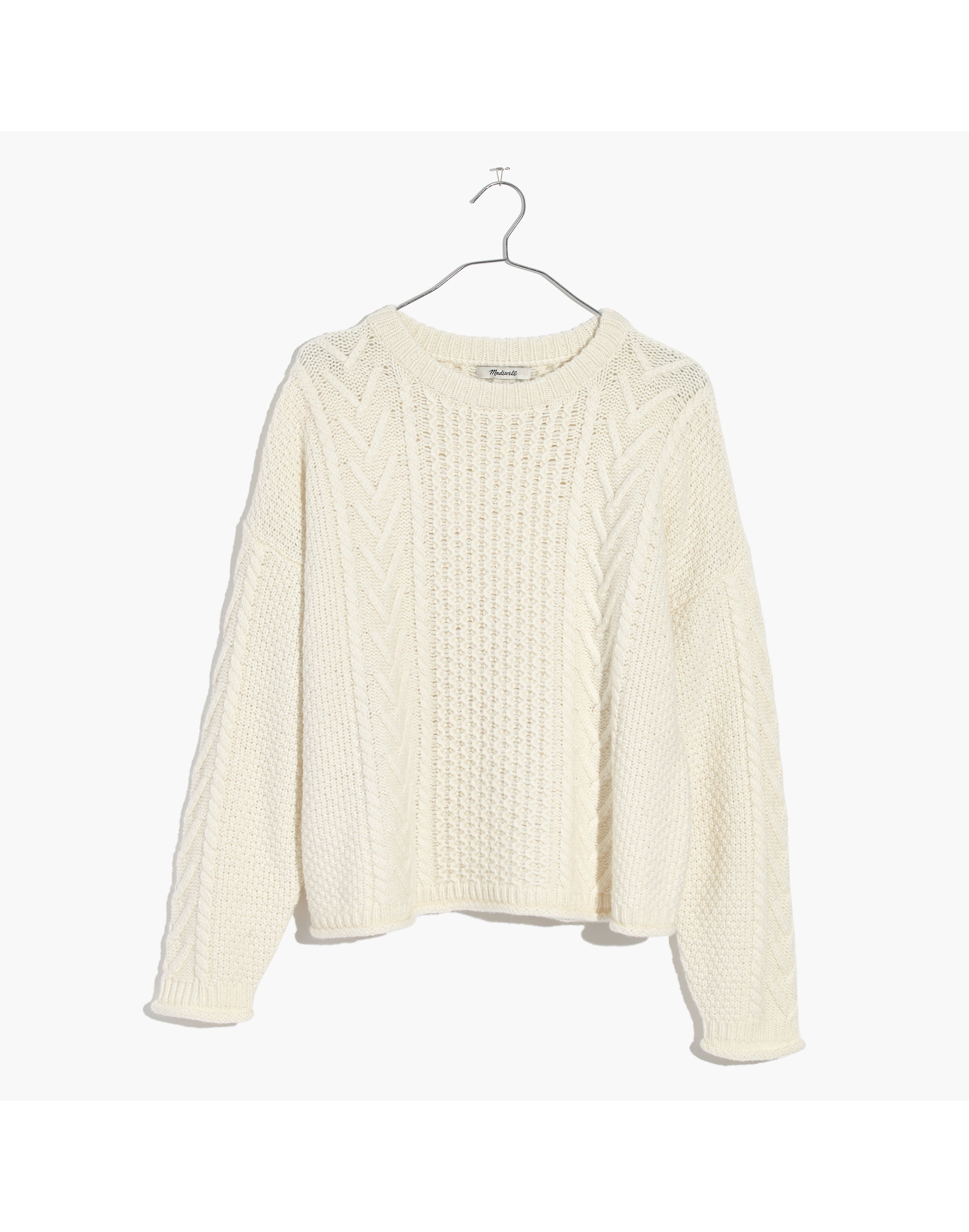 Cableknit Pullover Sweater