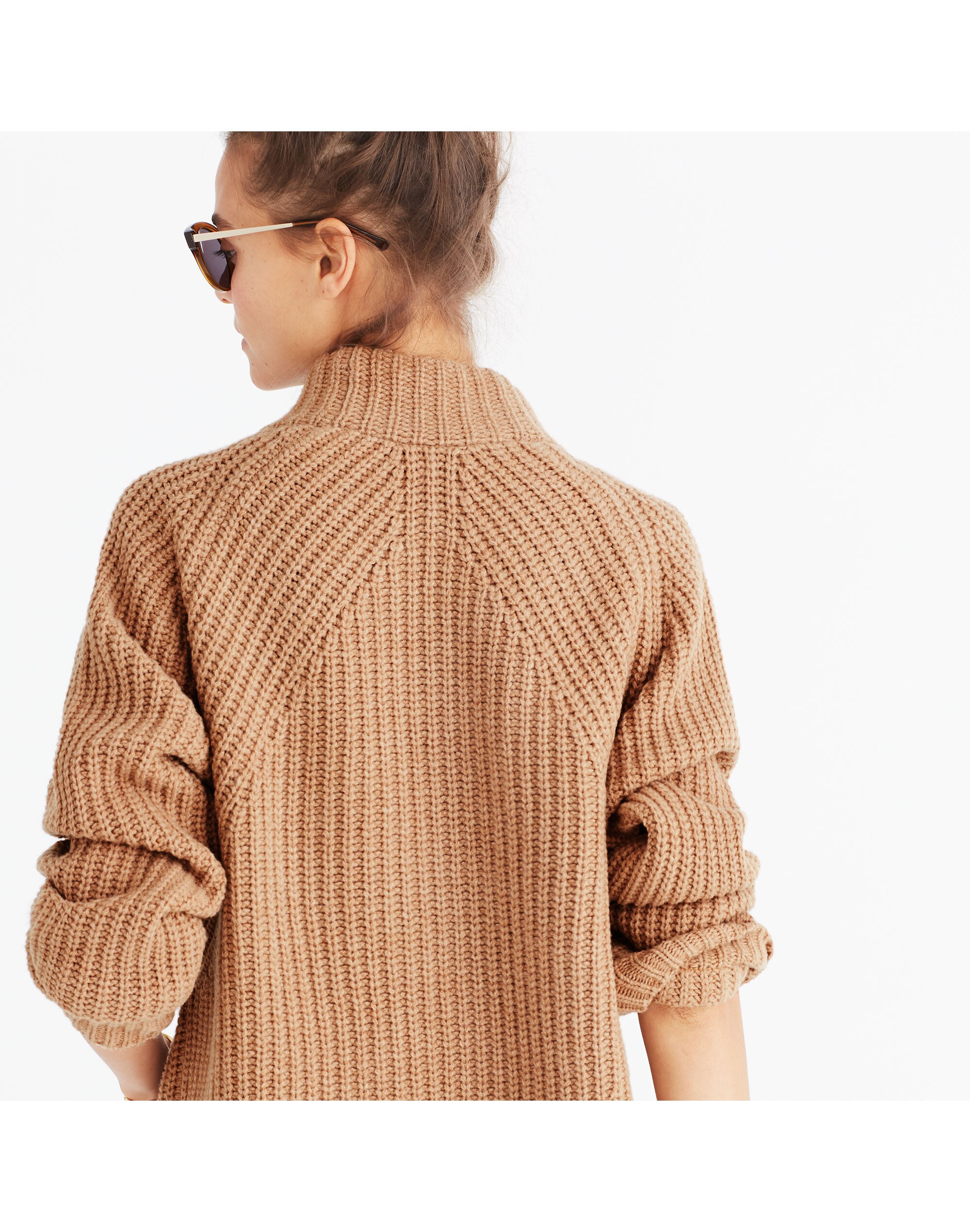 Ribbed Zip Cardigan Sweater