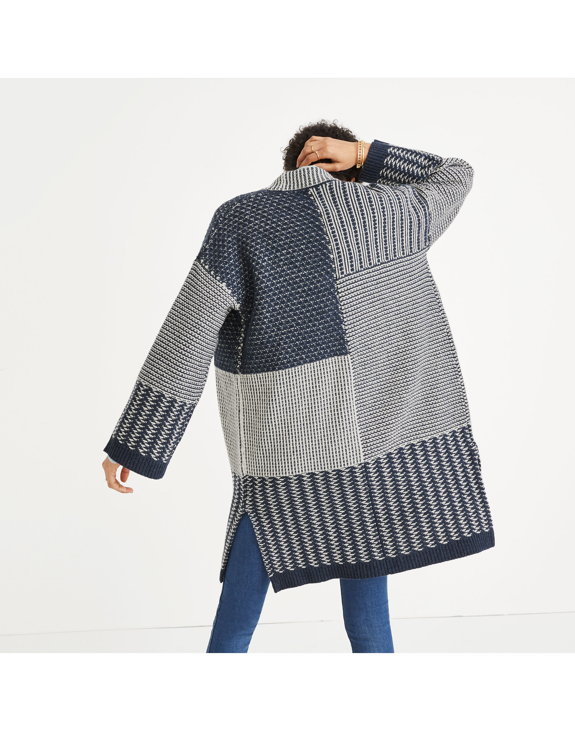 Collage Cardigan Sweater