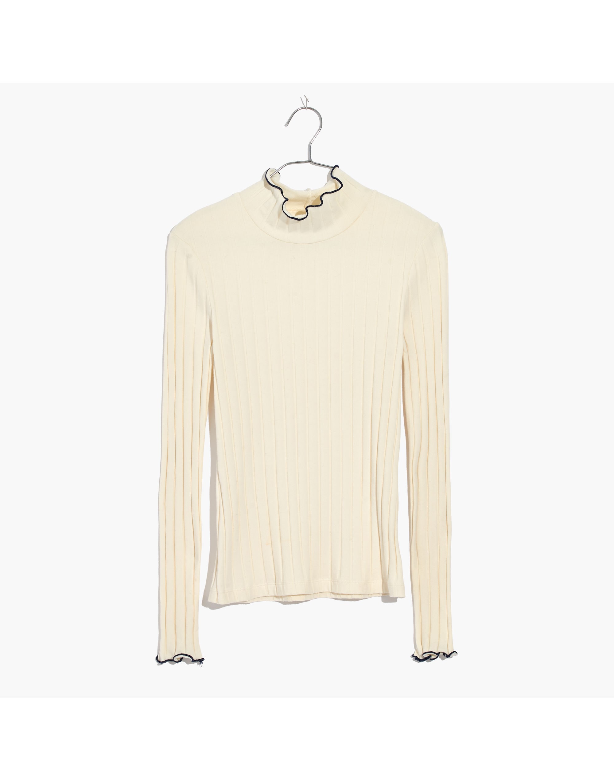 Ribbed Turtleneck Top