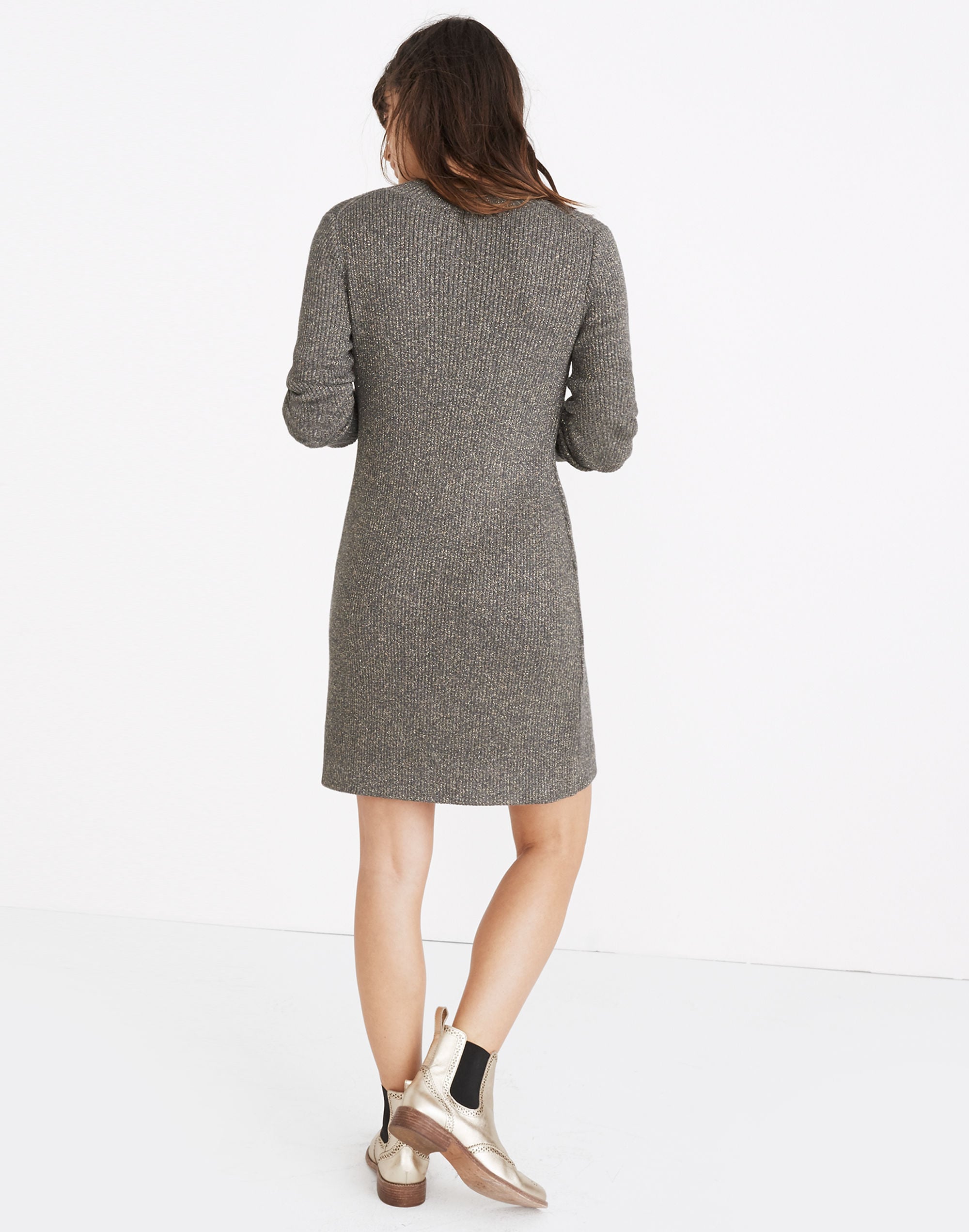 Night Sparkle Mockneck Dress