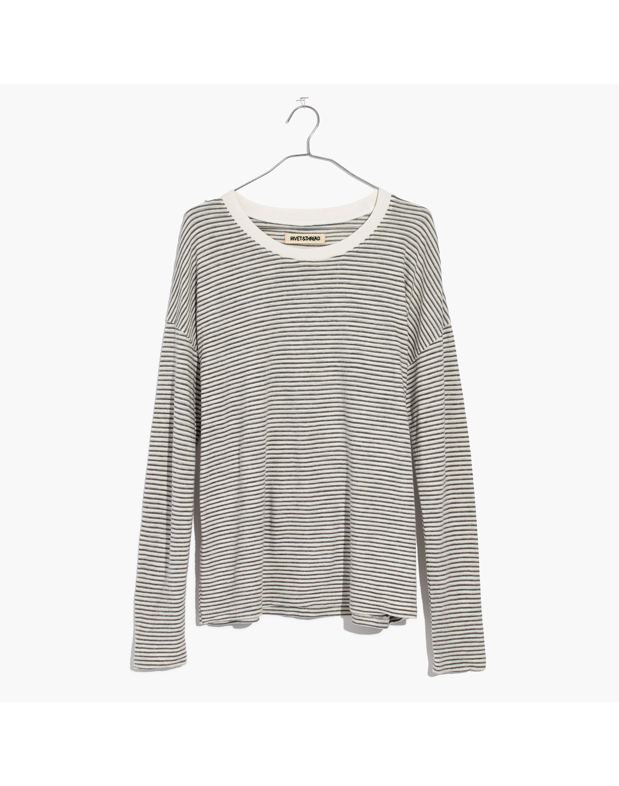 Rivet &amp; Thread Long-Sleeve Ex-Boyfriend Tee in Stripe