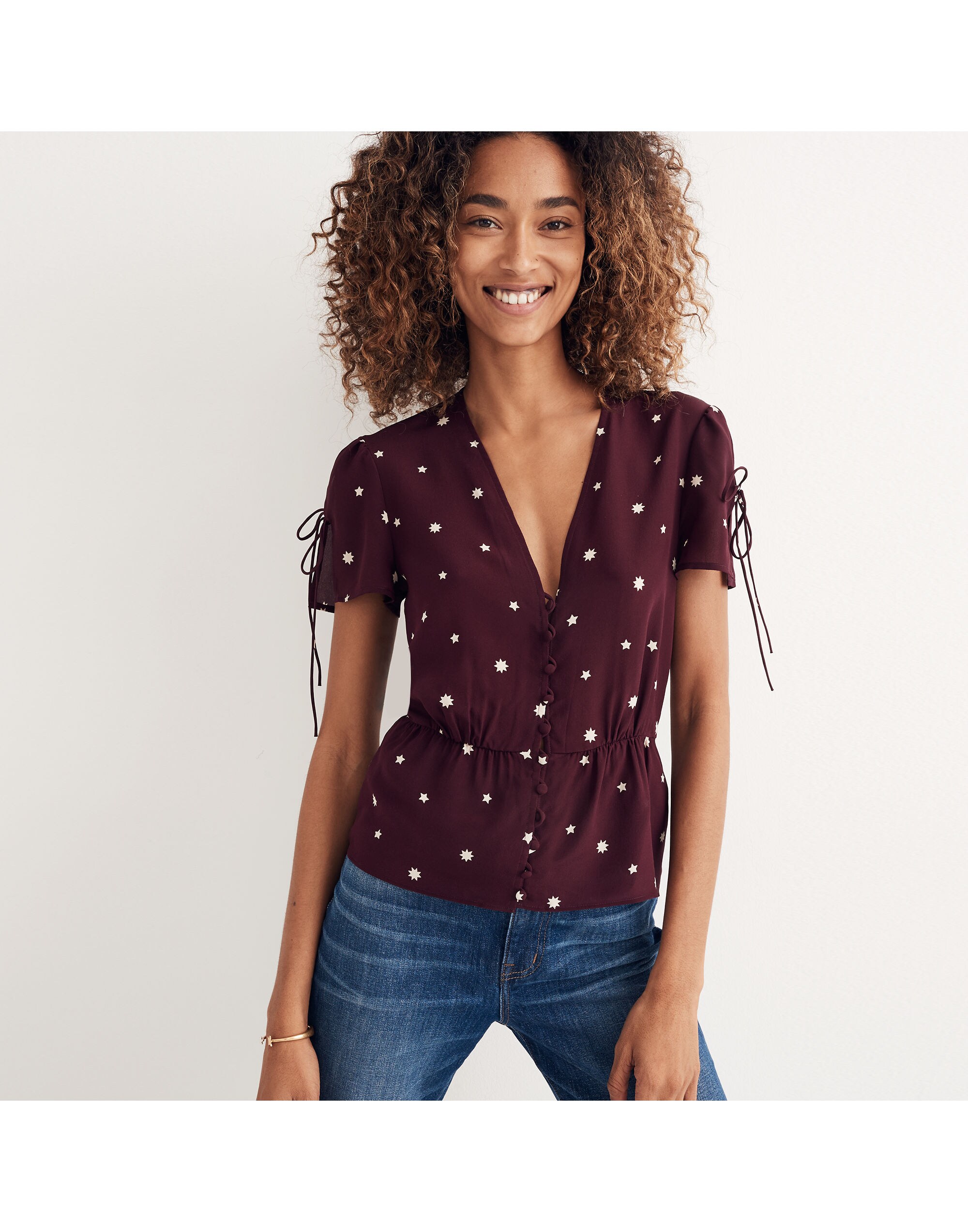 Silk Belle Top in Star Mix