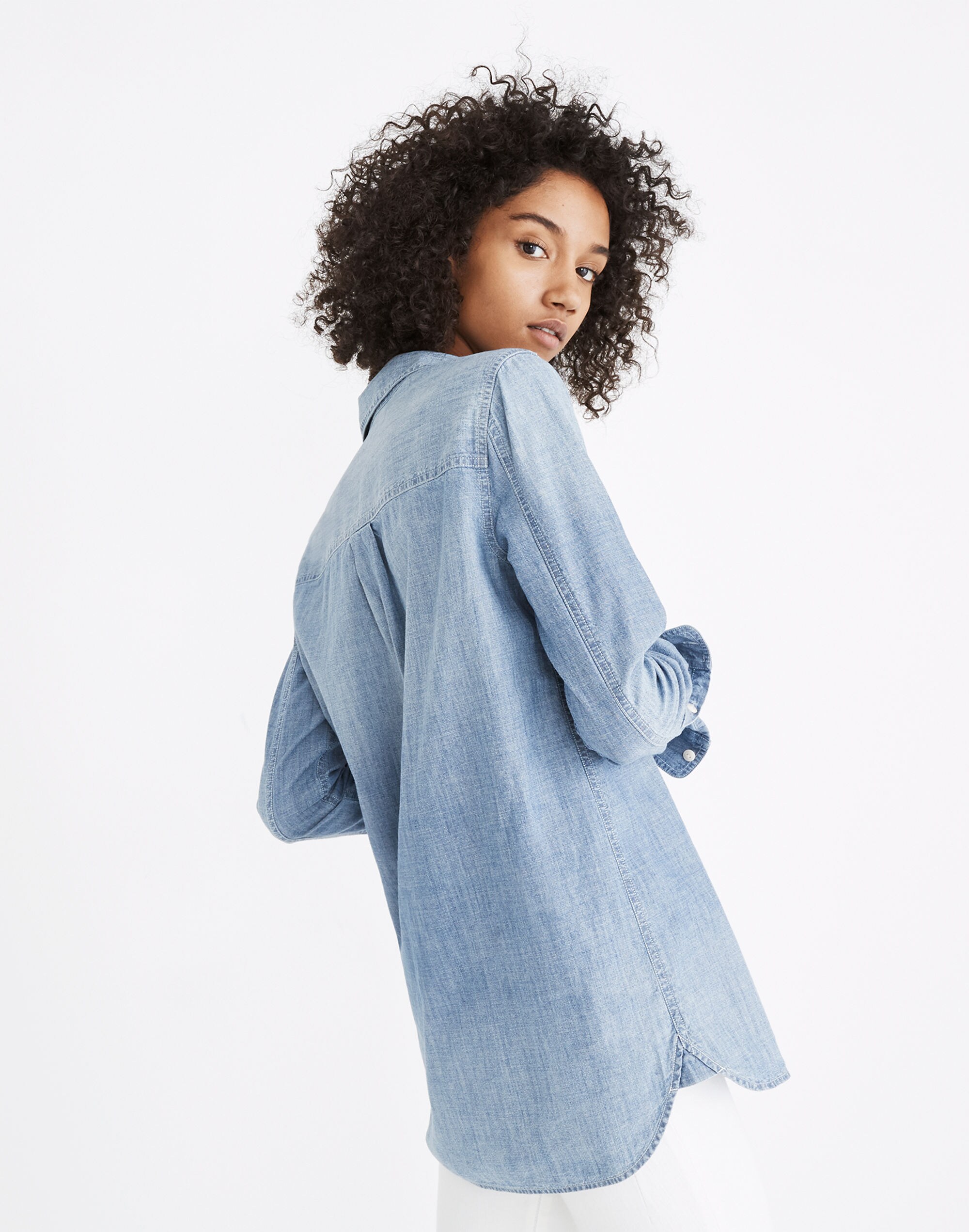 Chambray Classic Ex-Boyfriend Shirt in Mazzy Wash