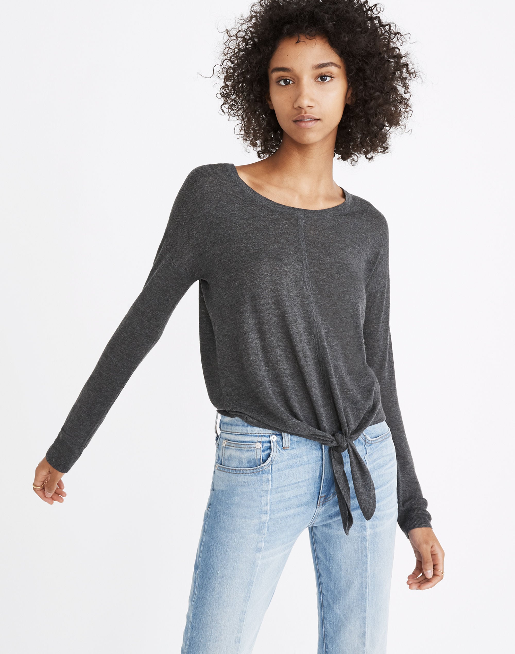 Modern Tie-Front Sweater