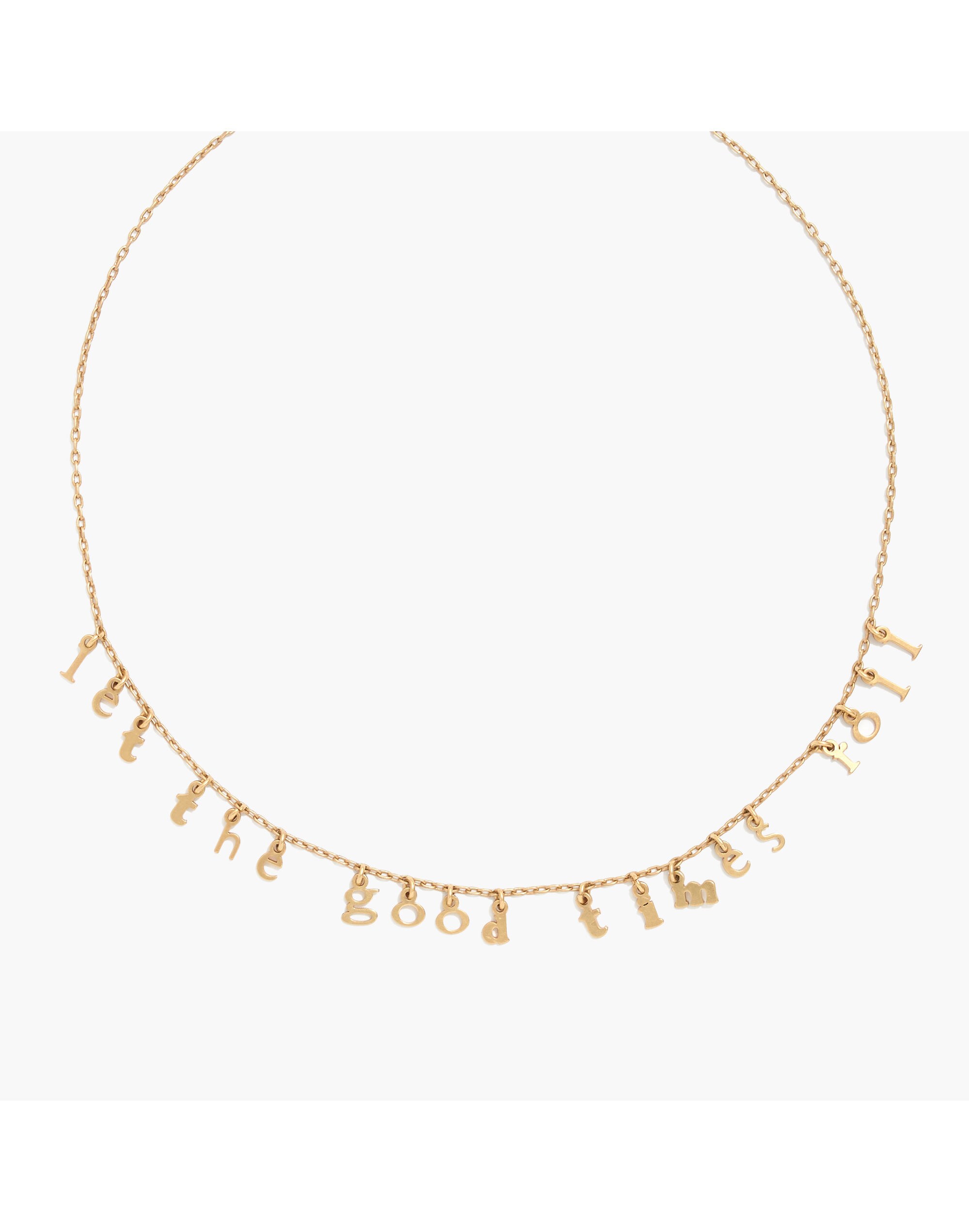 Let the Good Times Roll Charm Necklace