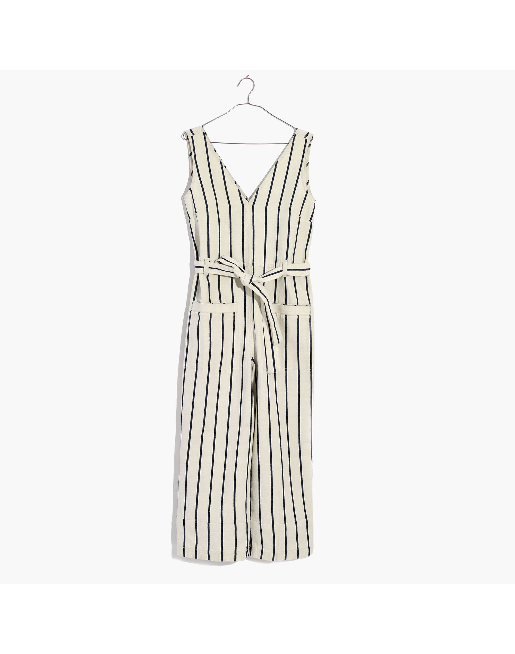 Striped Pull-On Jumpsuit