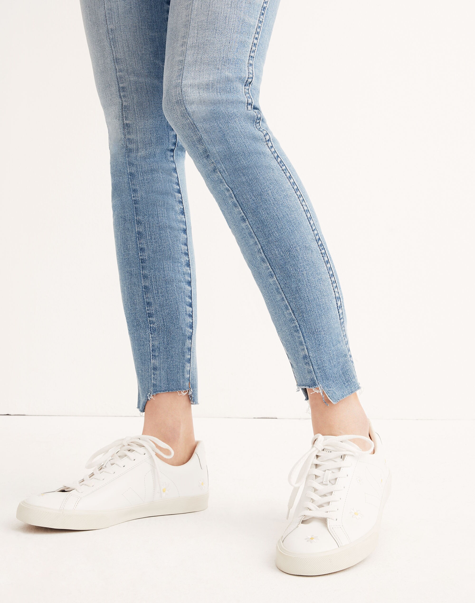 9" High-Rise Skinny Jeans: Seamed Step-Hem Edition