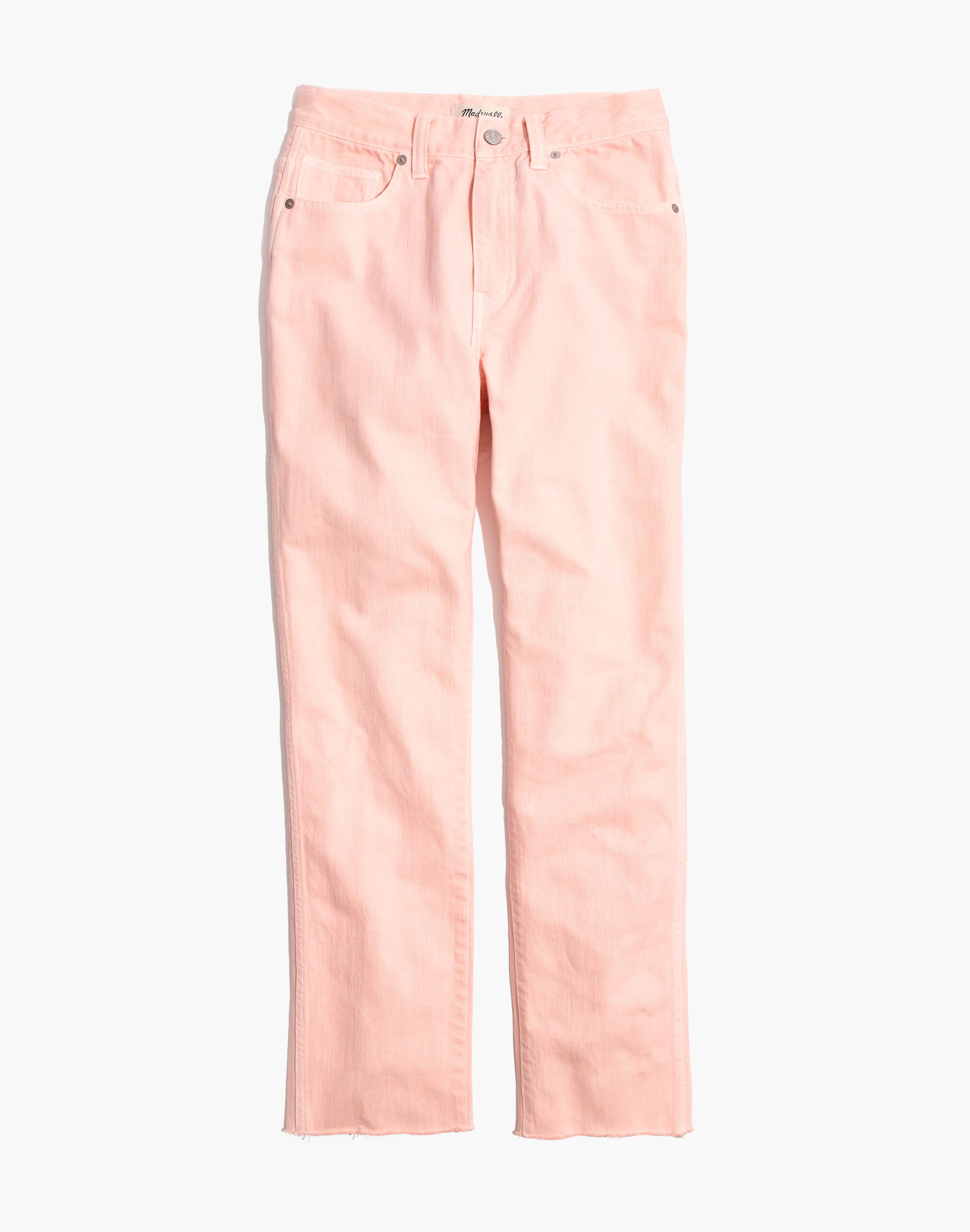 Garment-Dyed Straight-Leg Jeans