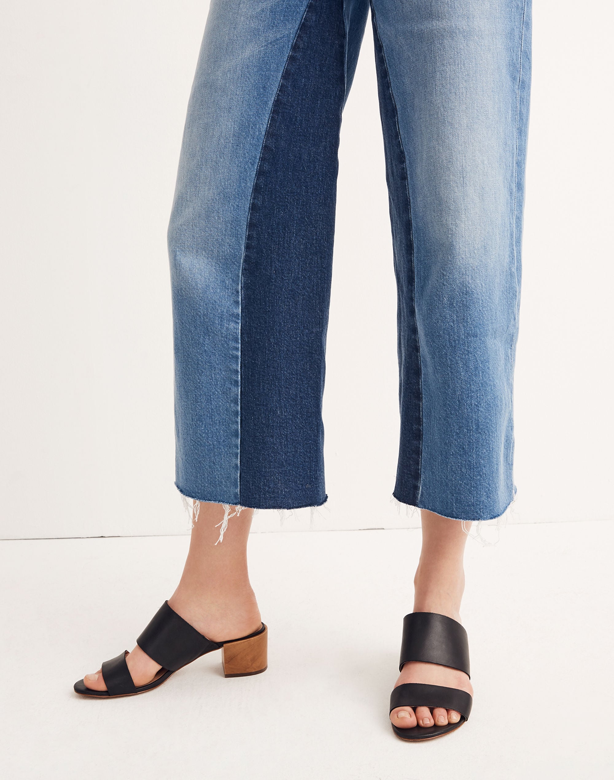 Wide-Leg Crop Jeans: Gusset Edition