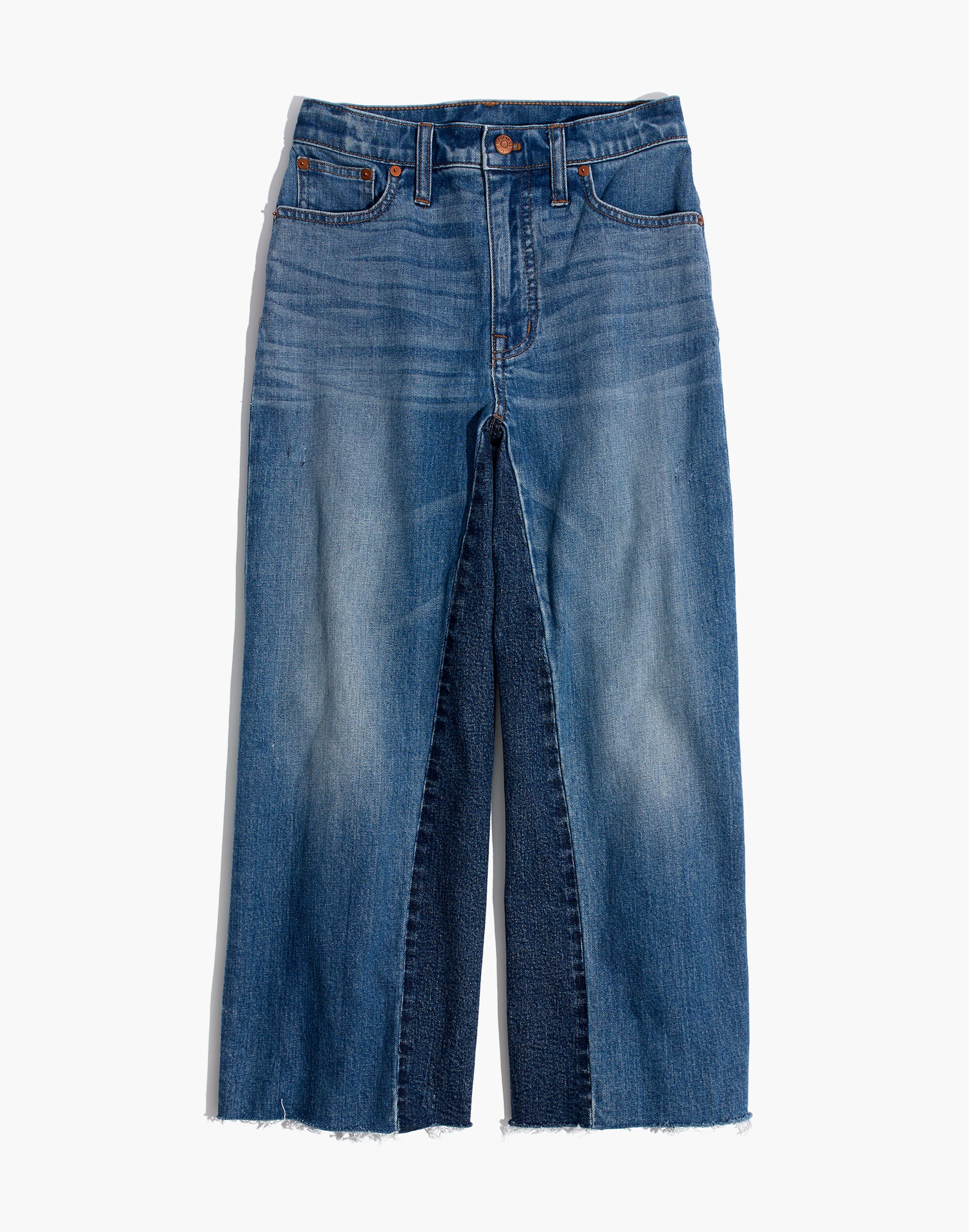 Wide-Leg Crop Jeans: Gusset Edition