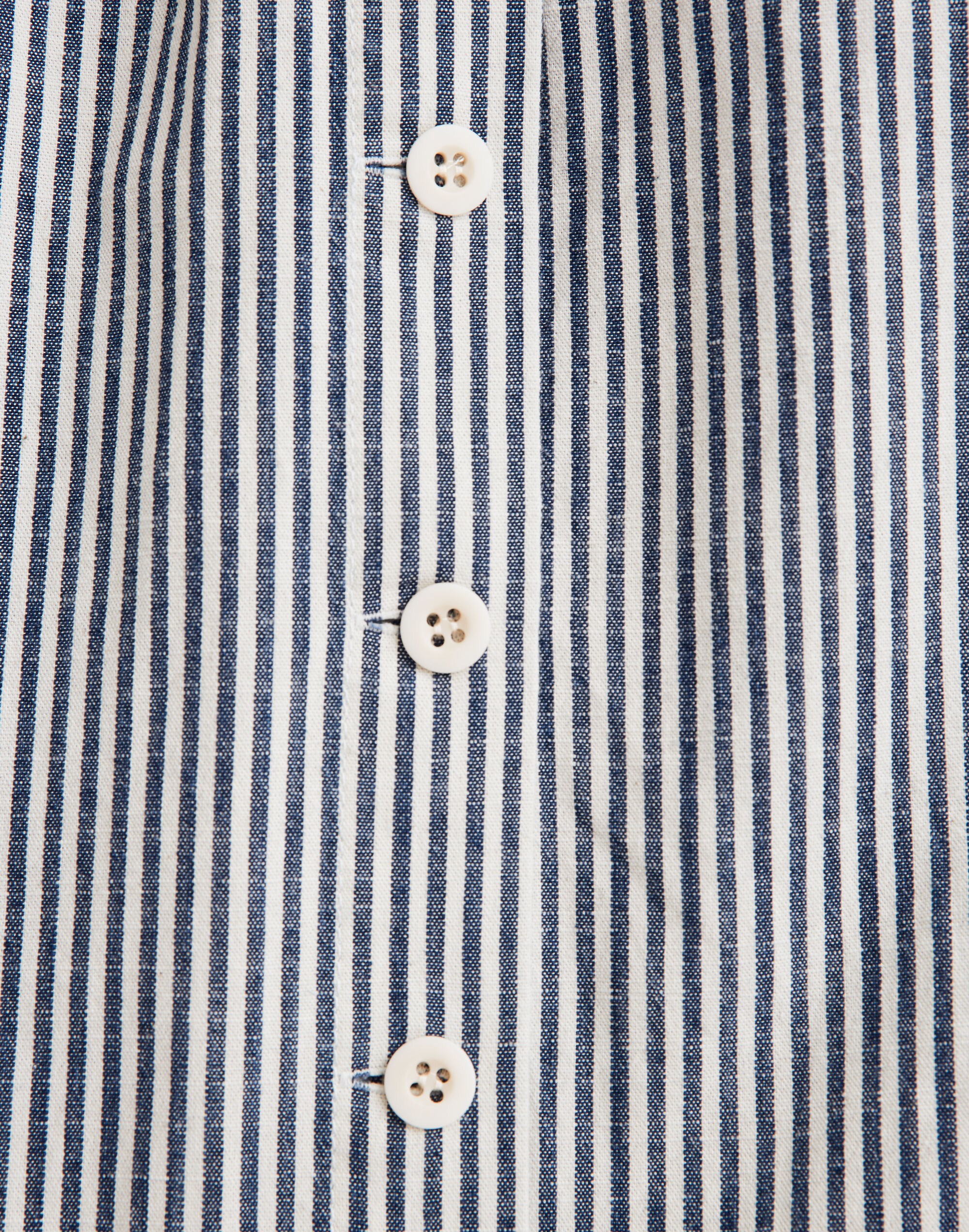 Palisade Button-Front Midi Skirt in Chambray Stripe