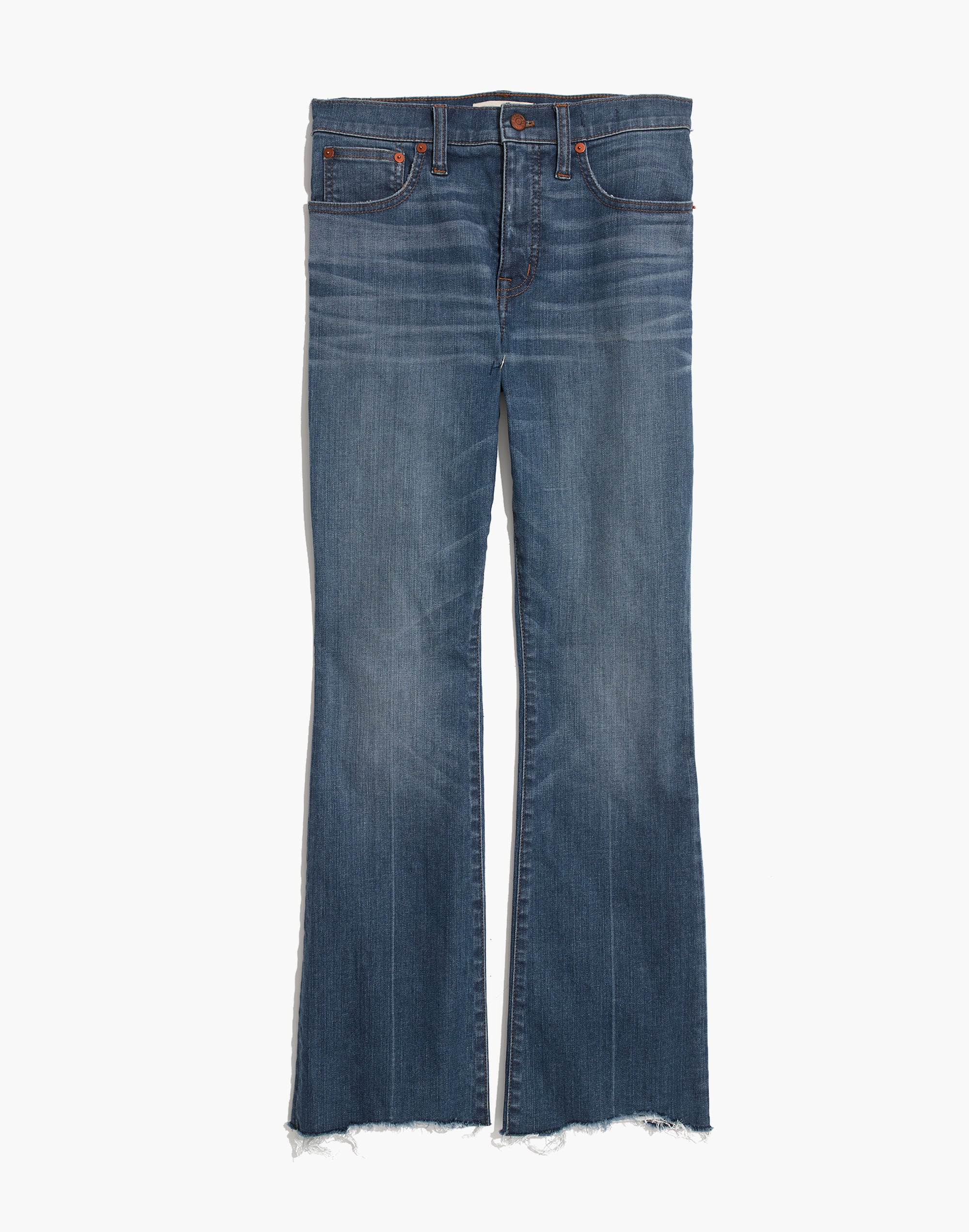 Cali Demi-Boot Jeans: Destructed-Hem Edition