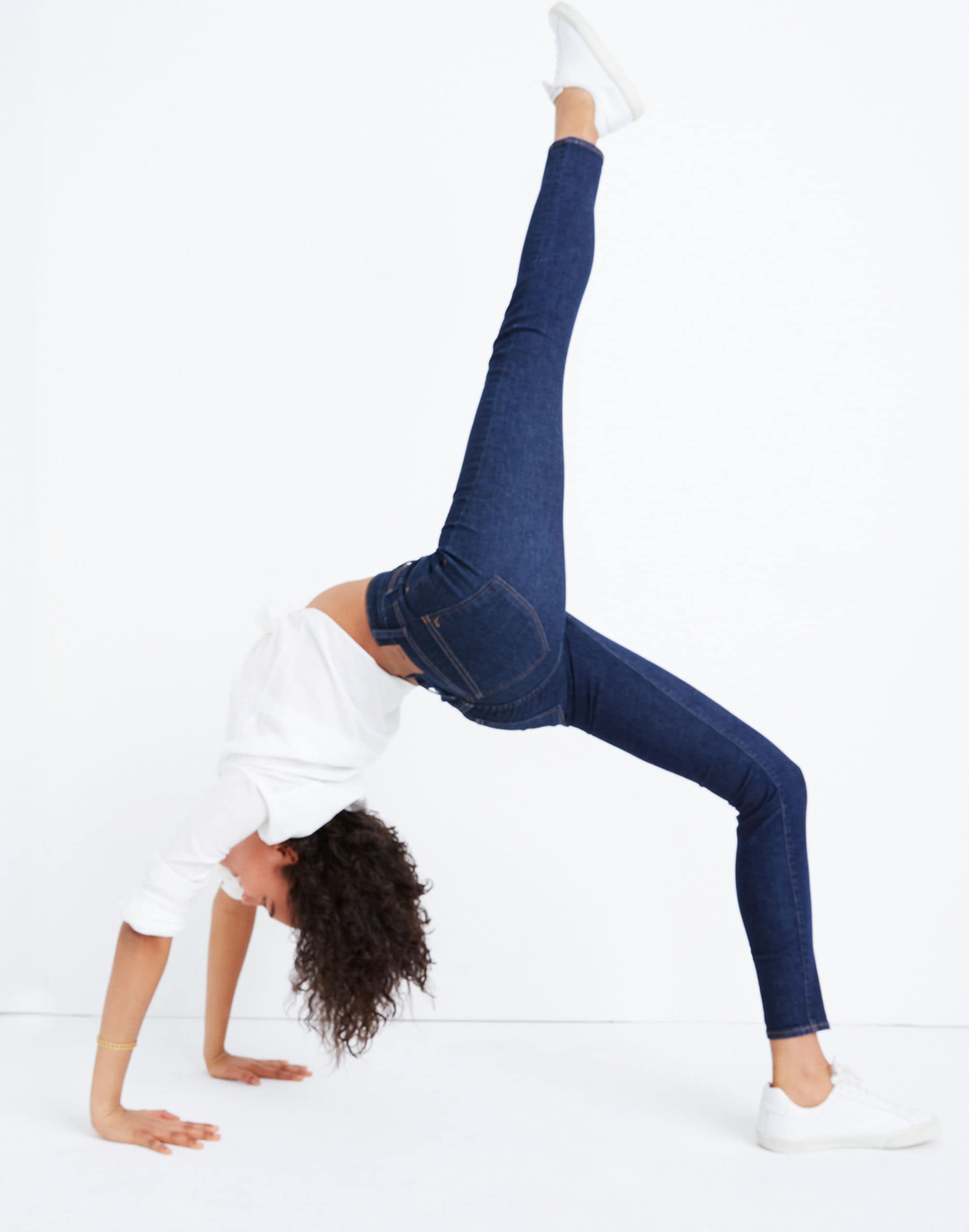 Curvy High-Rise Skinny Jeans in Lucille Wash