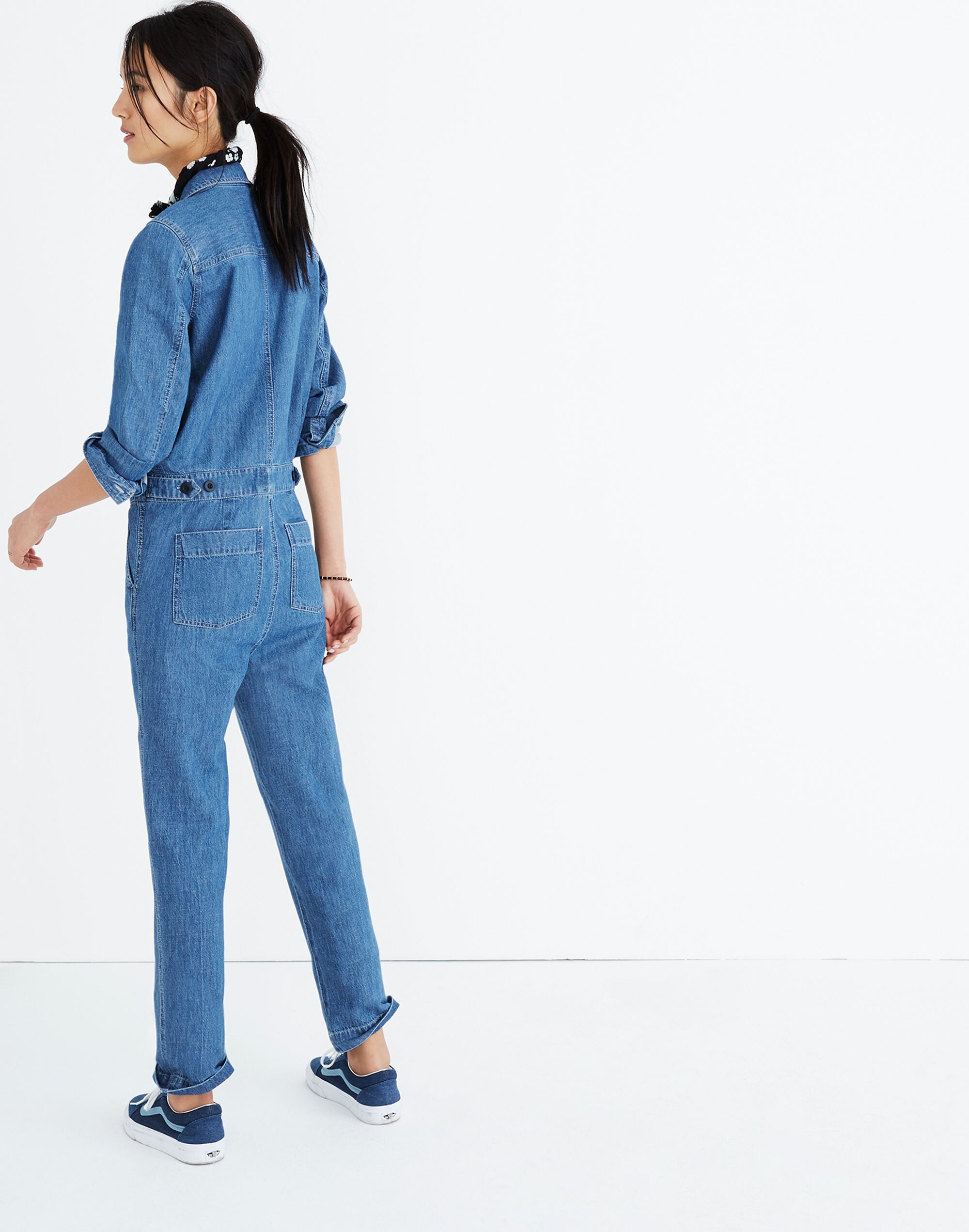 Denim Coverall Jumpsuit