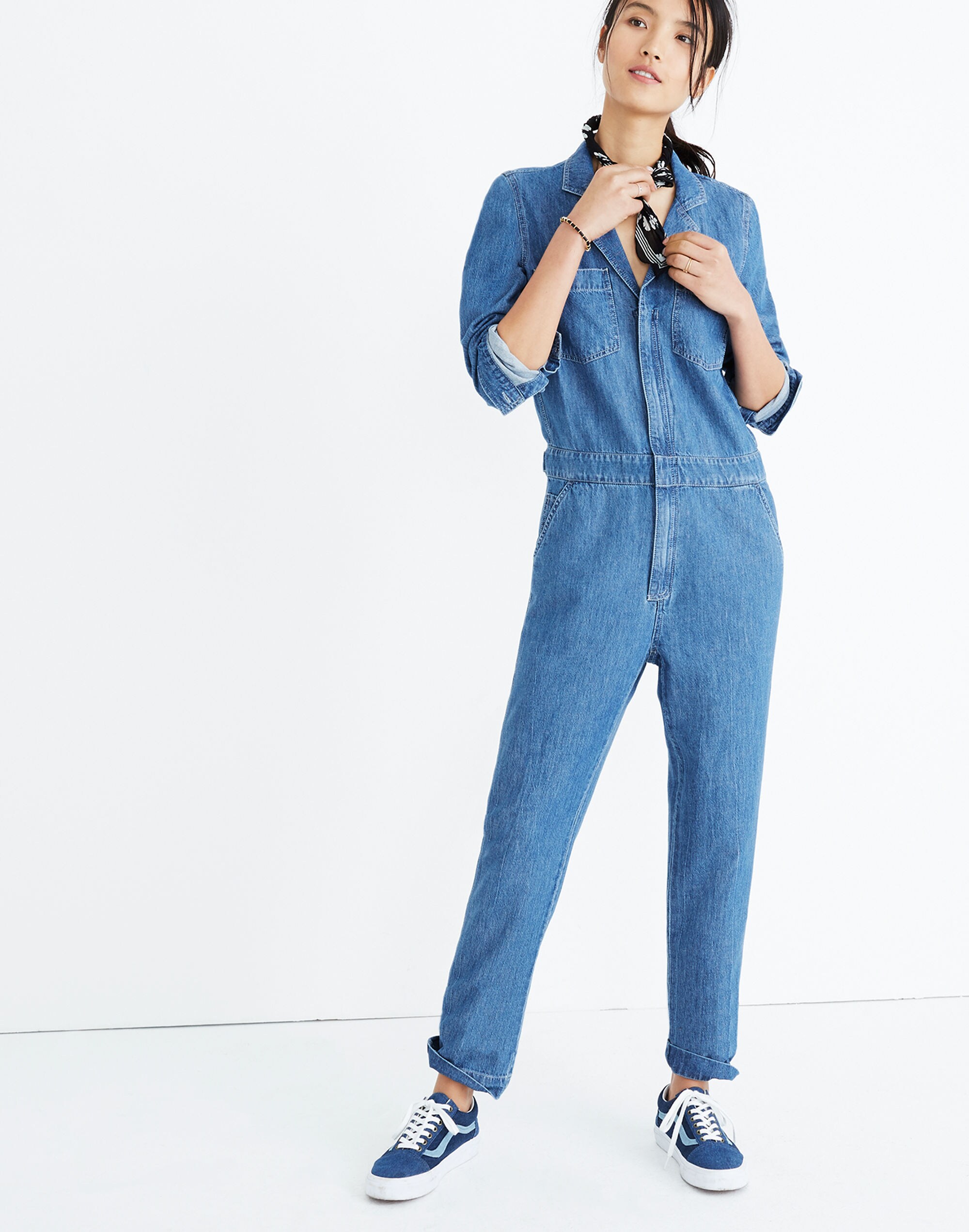 Denim Coverall Jumpsuit