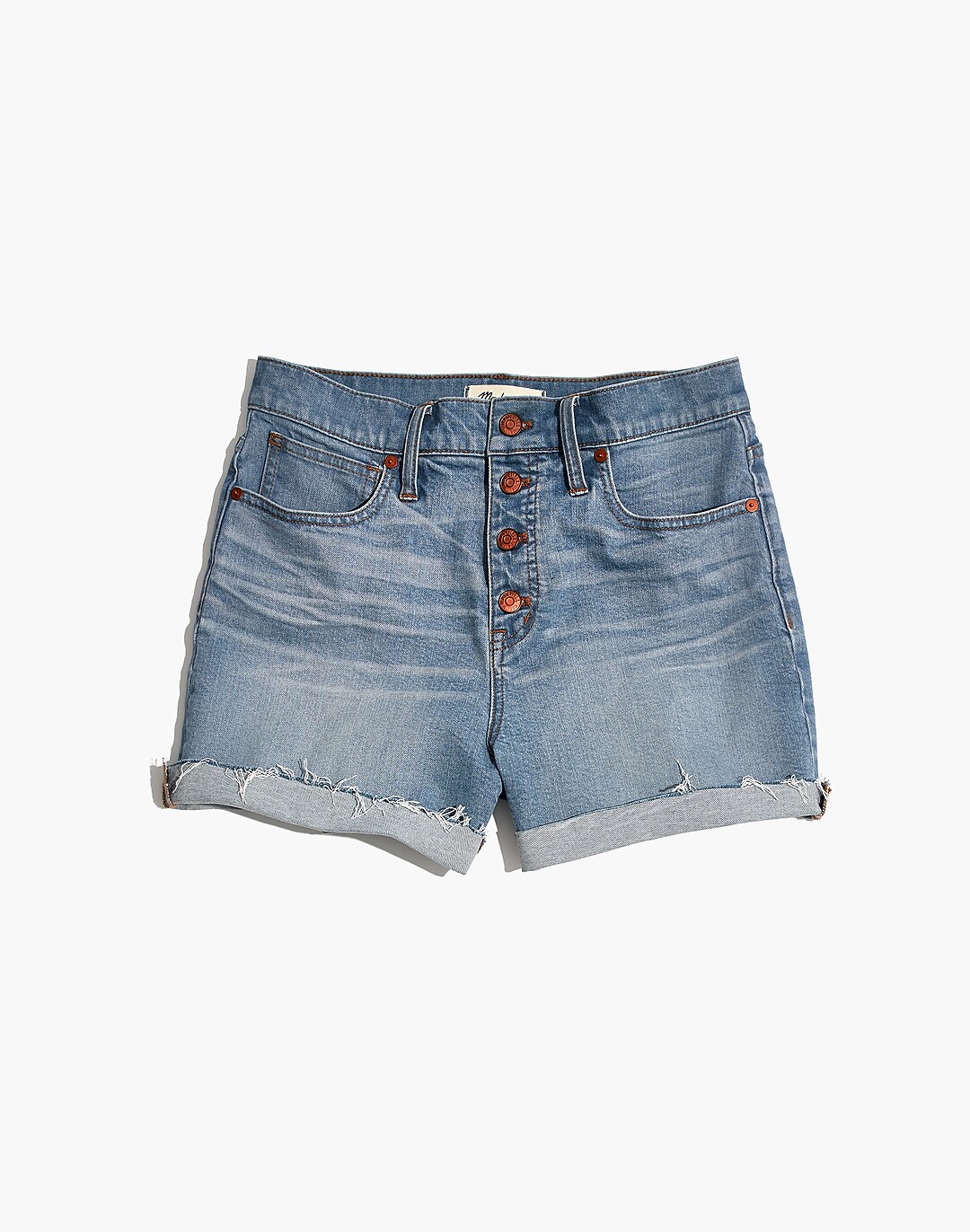 Tailored Button Front Shorts