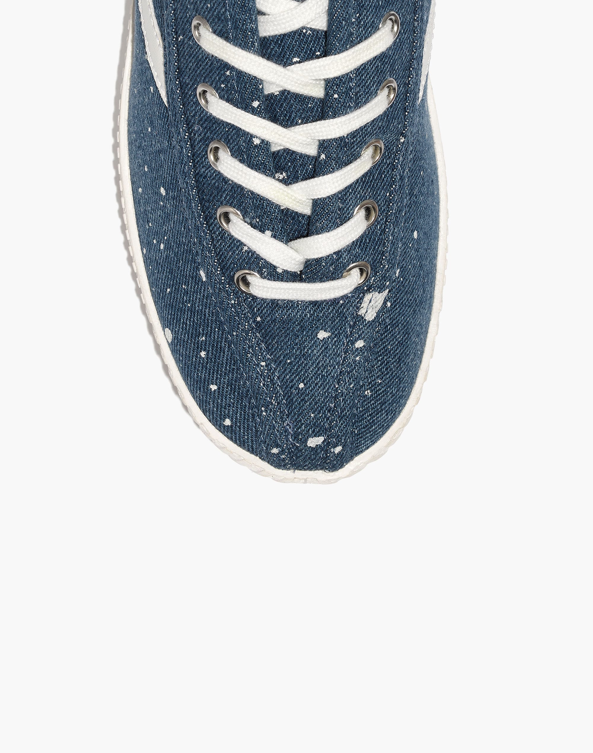 Tretorn&reg; Nylite Plus Sneakers in Paint-Spattered Denim
