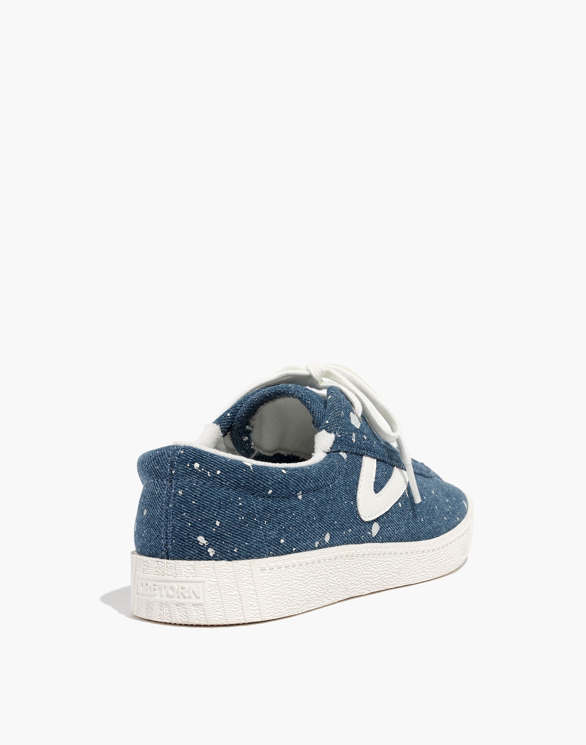 Tretorn&reg; Nylite Plus Sneakers in Paint-Spattered Denim