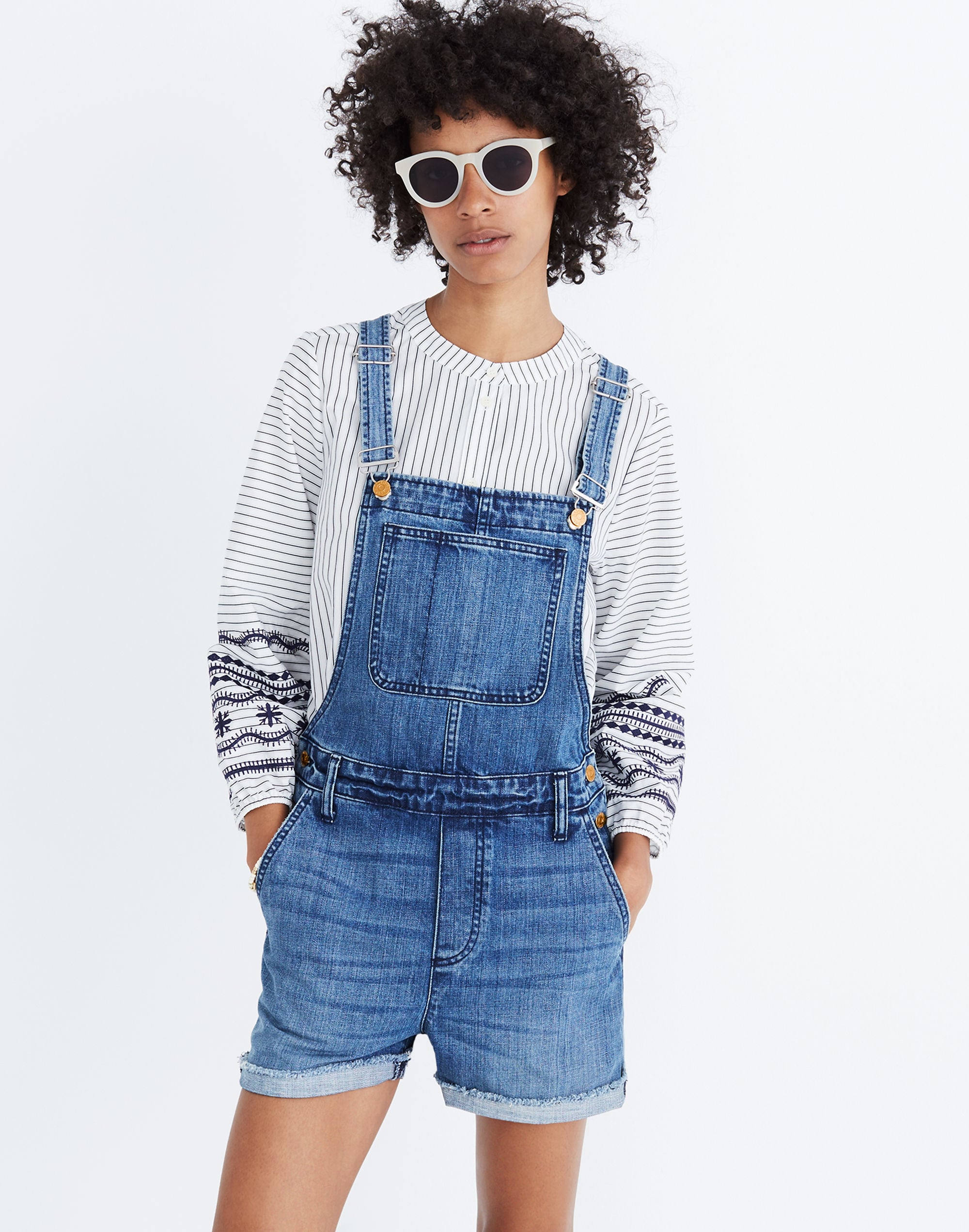 Adirondack Short Overalls in Dawkins Wash