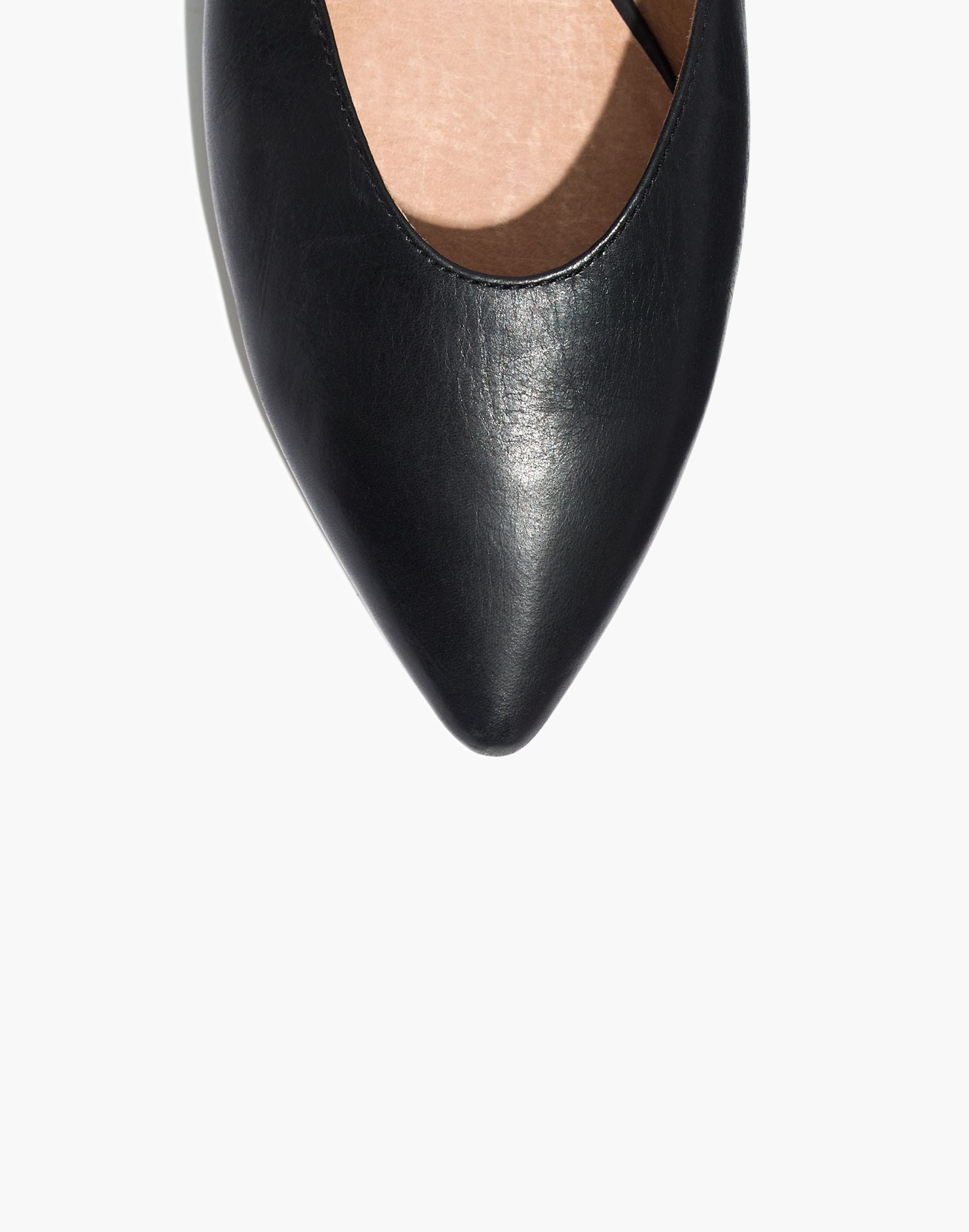 The Ava Slingback Flat in Leather