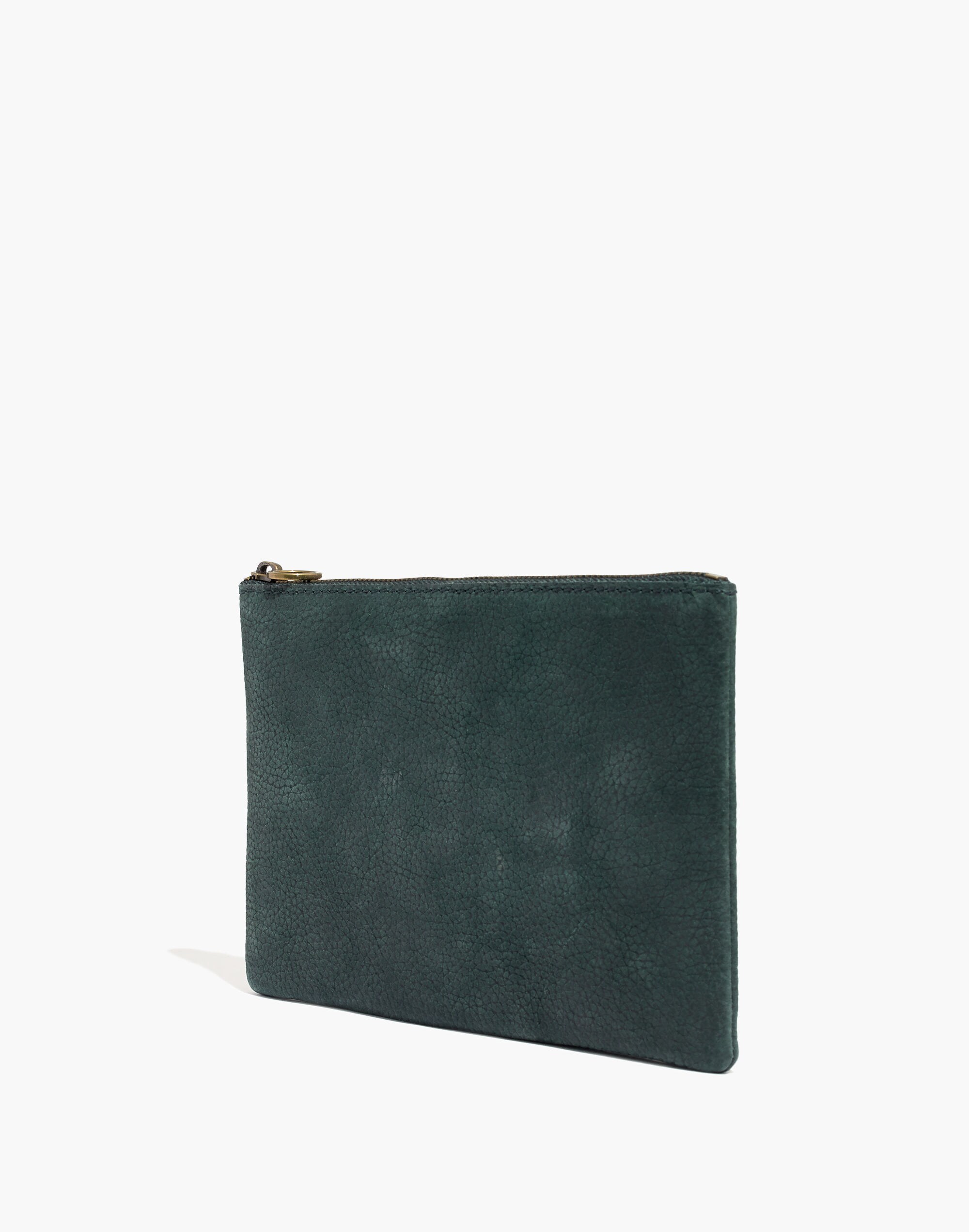 The Leather Pouch Clutch in Nubuck Leather