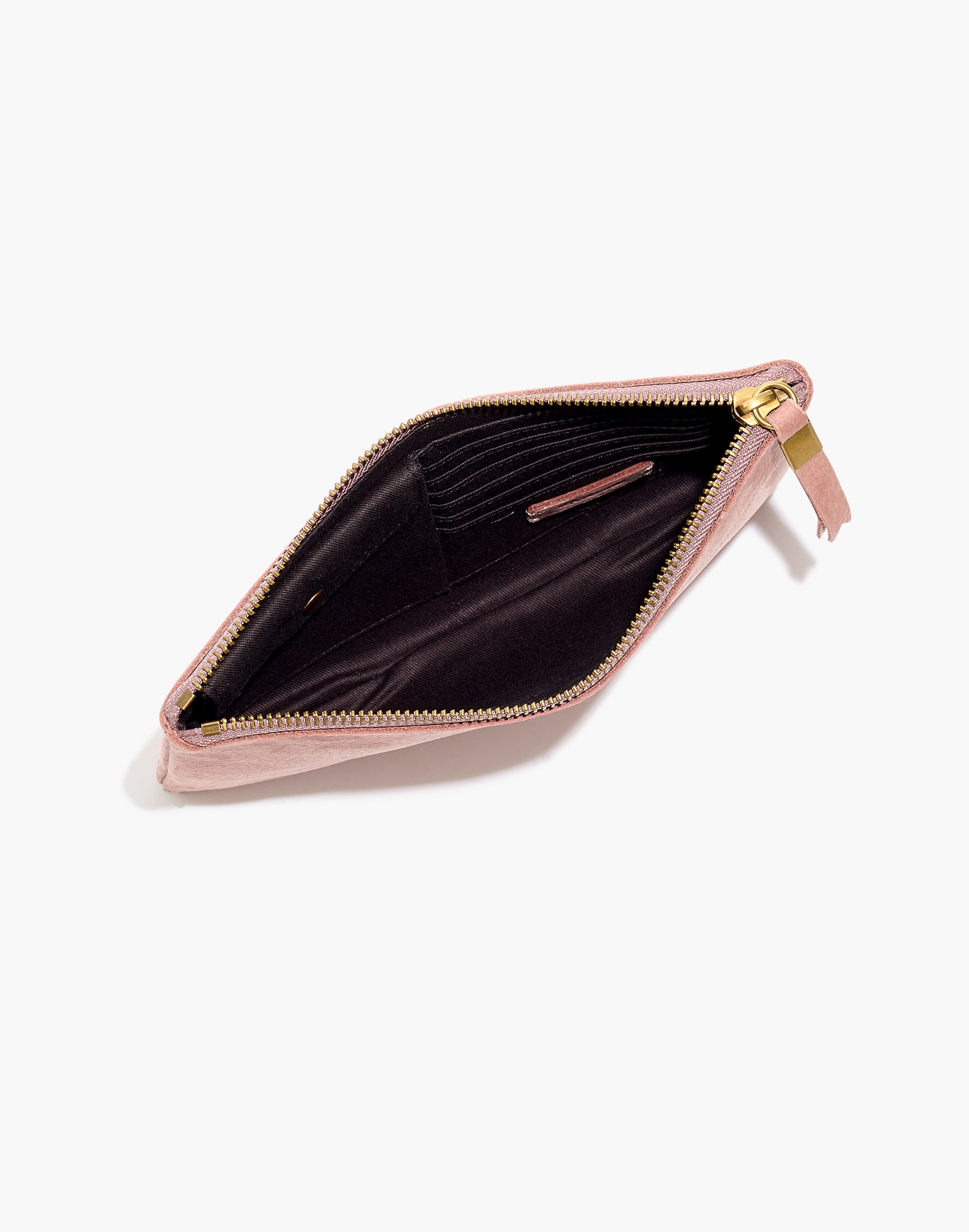 The Leather Pouch Clutch in Nubuck Leather