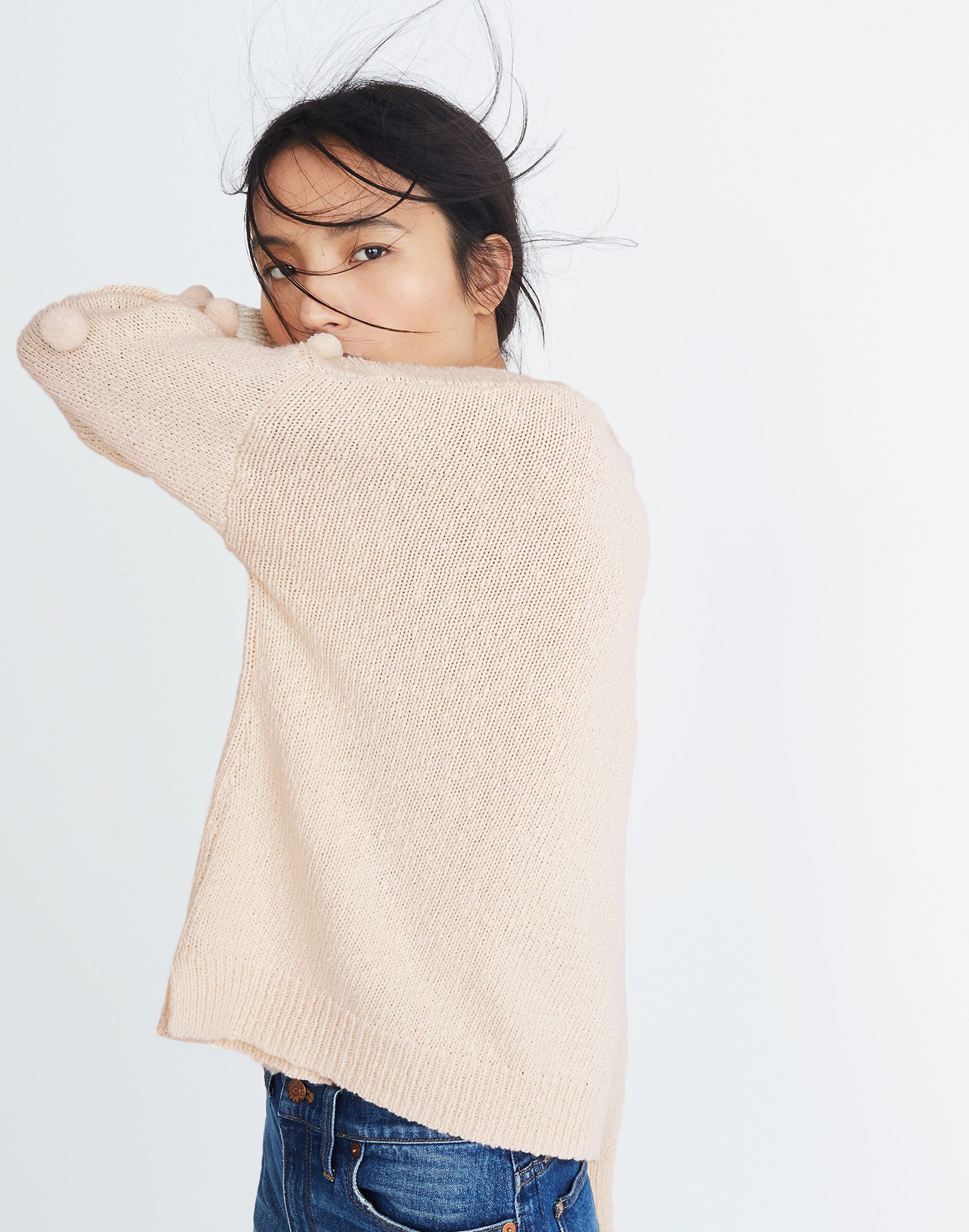 Pom-Pom Pullover Sweater