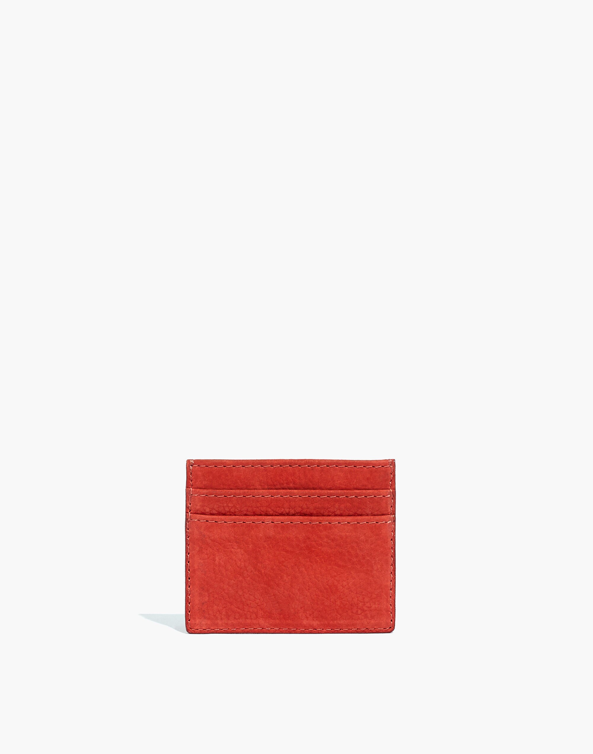The Leather Card Case in Nubuck Leather