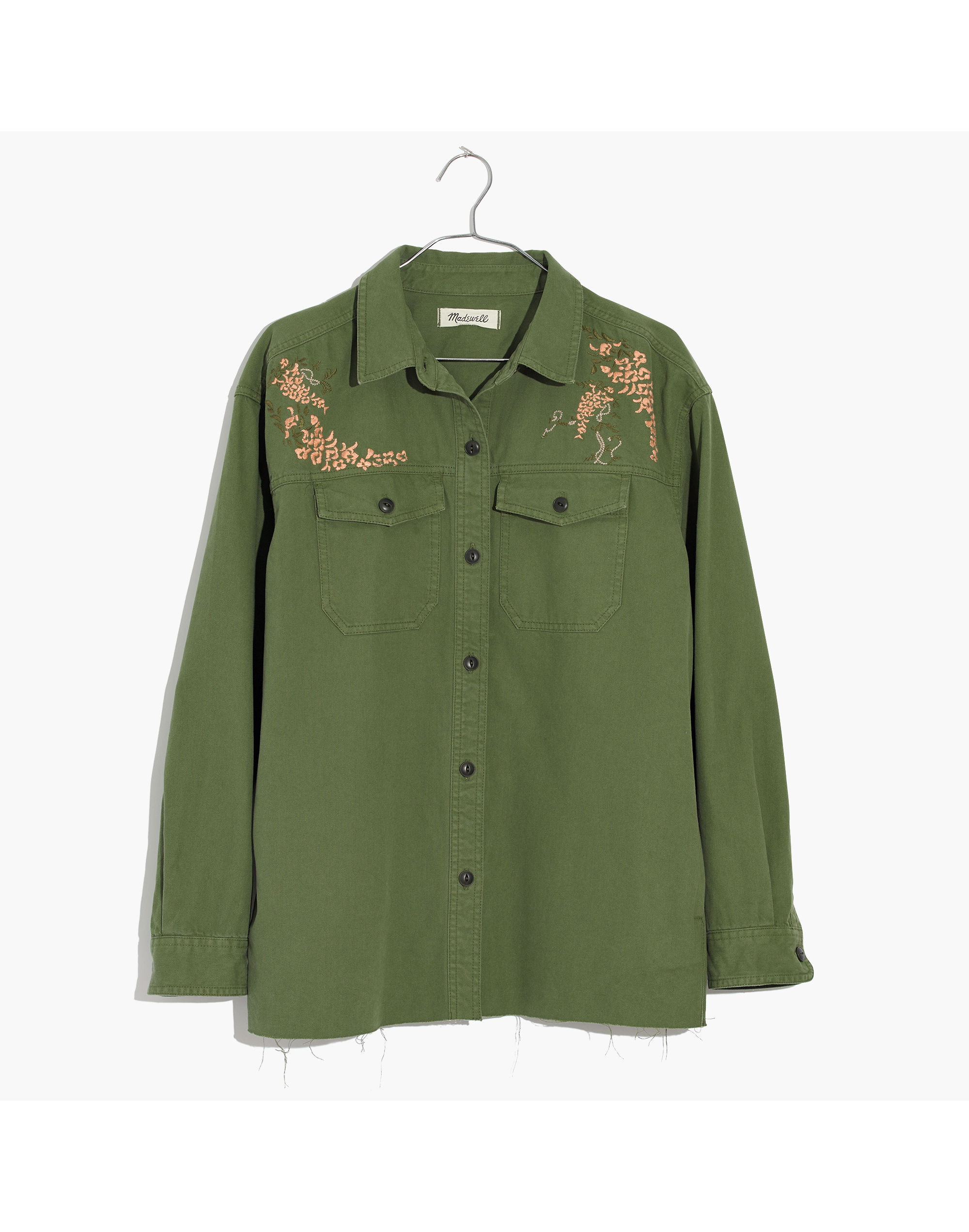 Embroidered Rabbit Shirt-Jacket