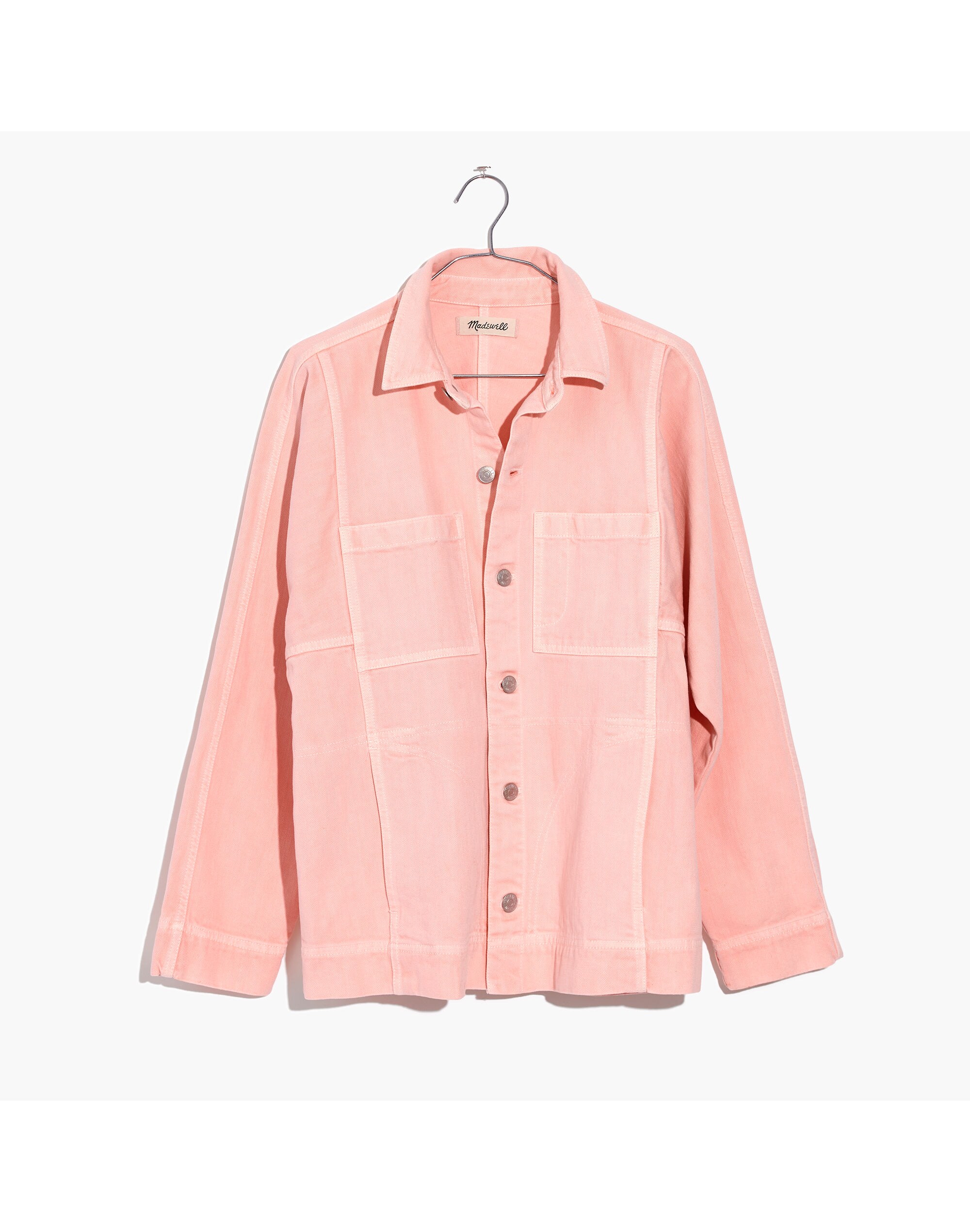 Pink Denim Chore Coat