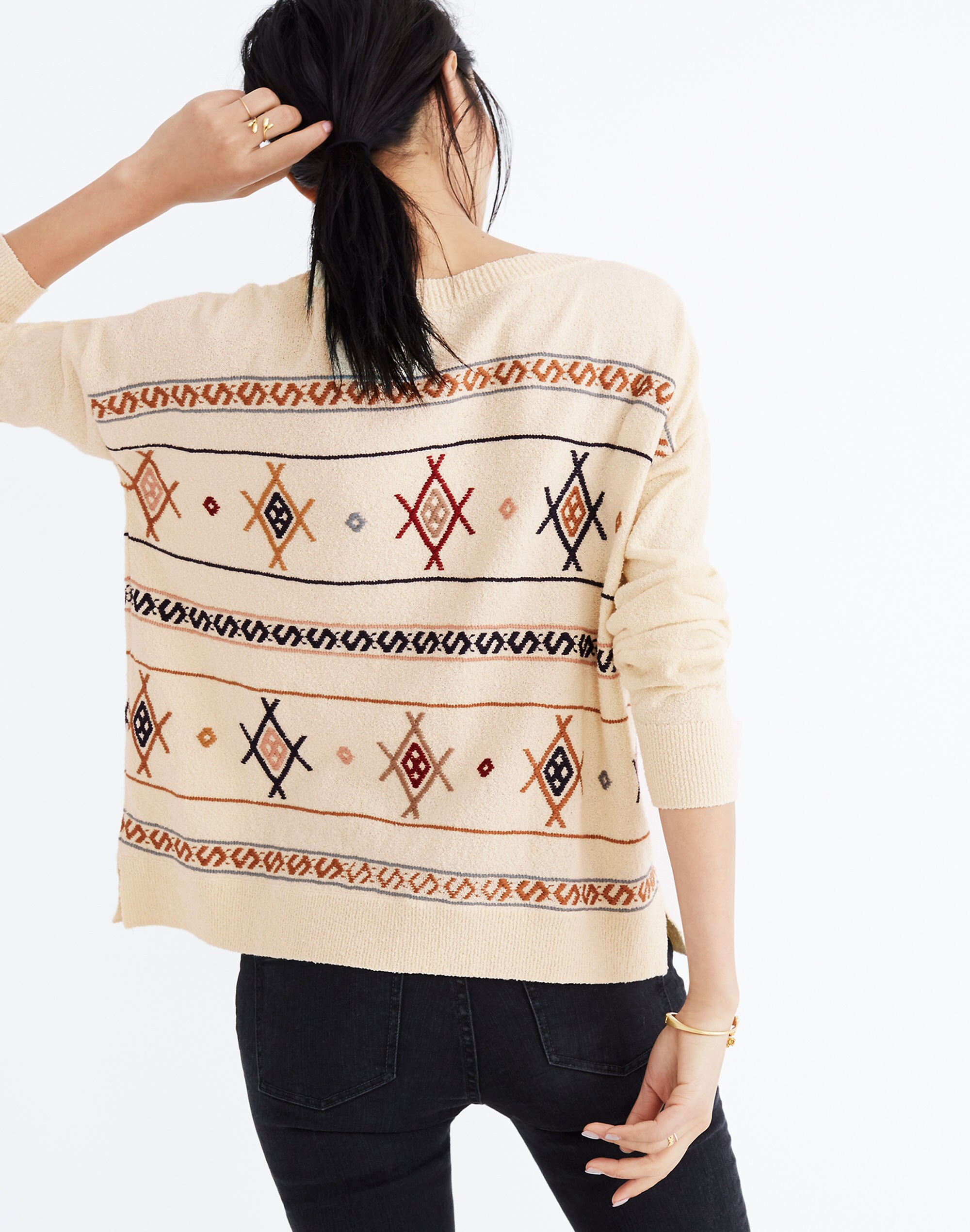 Embroidered Reseda Pullover Sweater