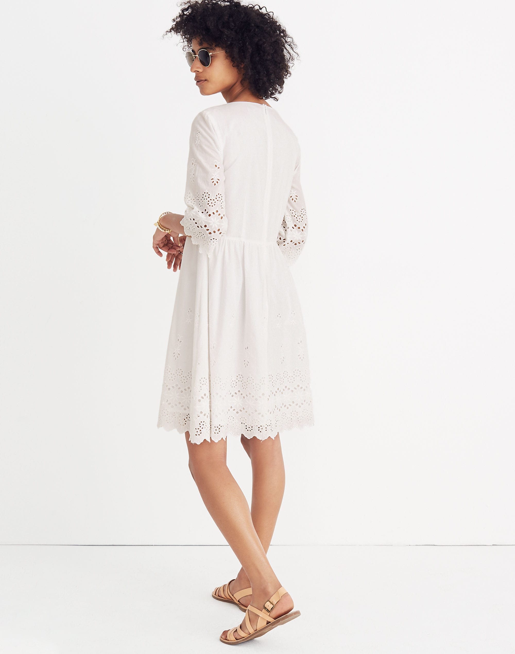 Eyelet Lattice Dress