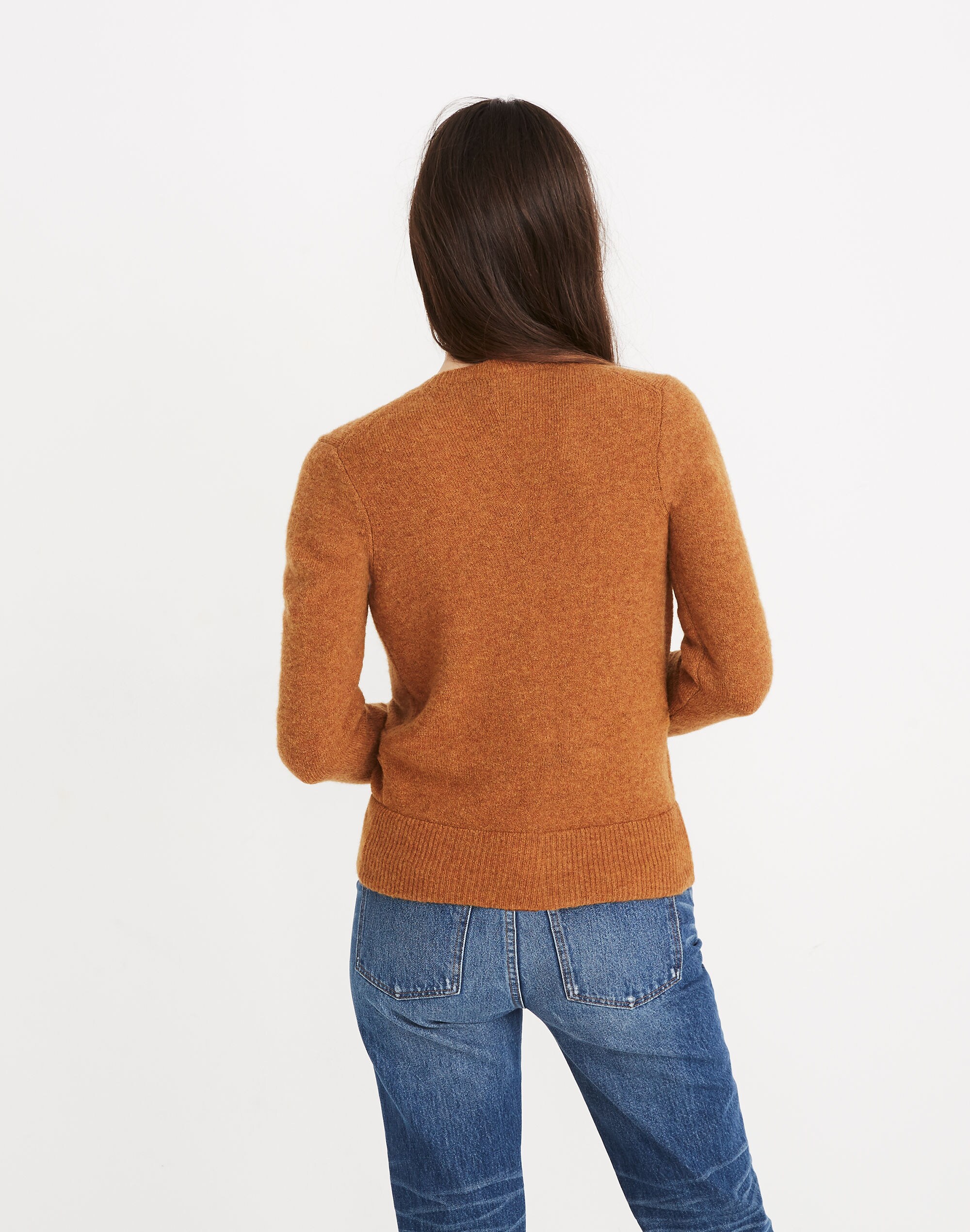 Wrap-Front Pullover Sweater in Coziest Yarn