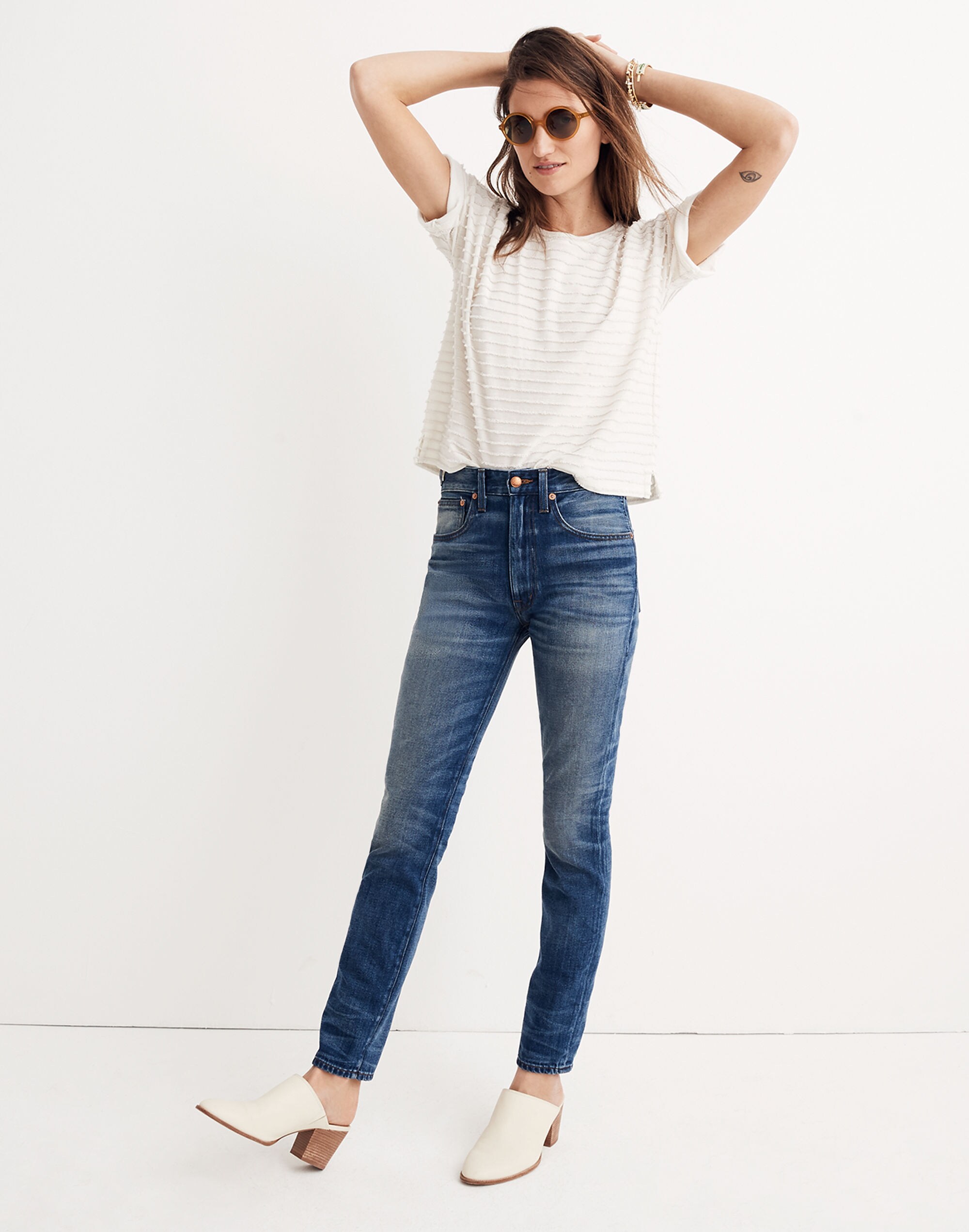 Rivet &amp; Thread Rigid Skinny Jeans: Step-Waist Edition