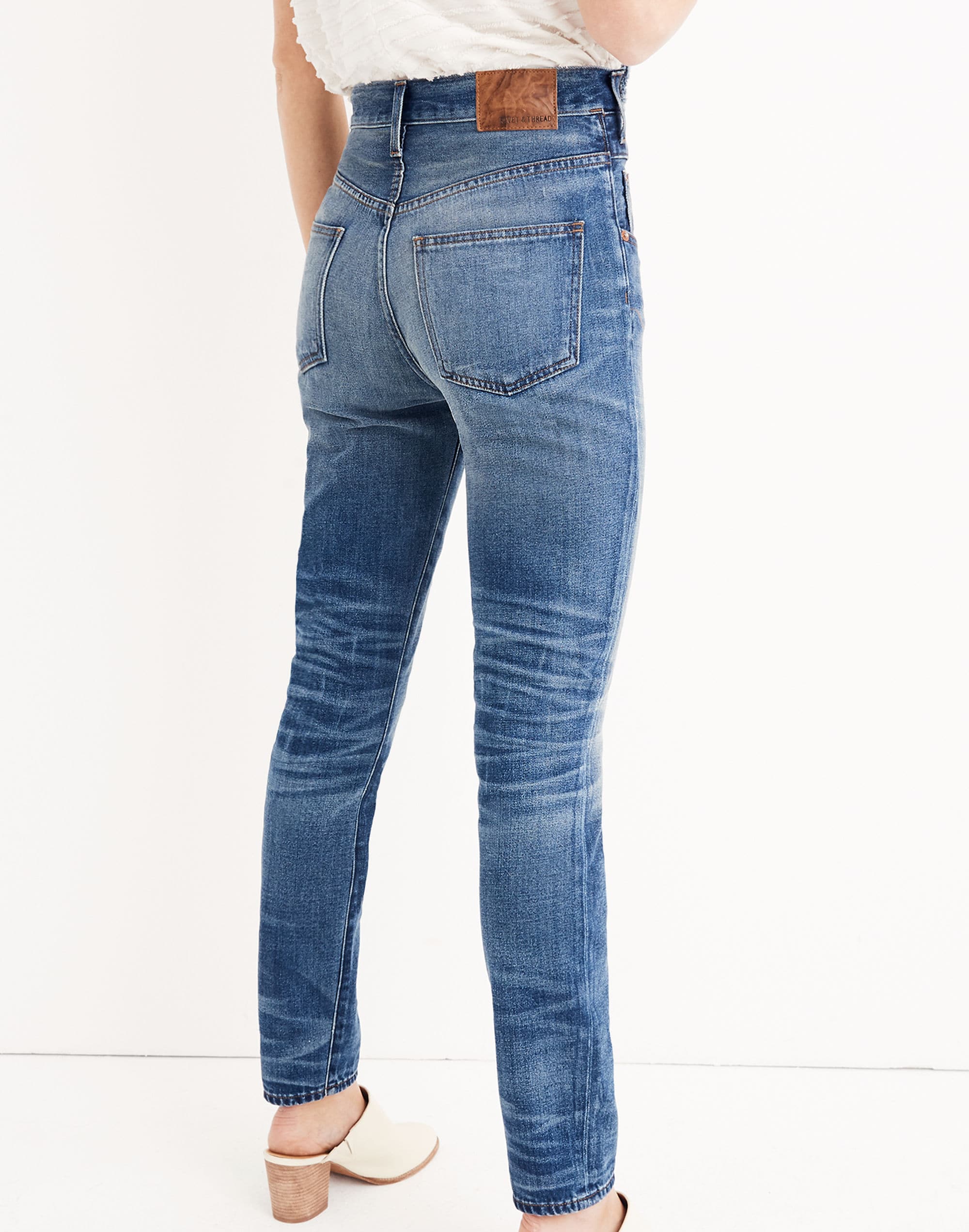 Rivet &amp; Thread Rigid Skinny Jeans: Step-Waist Edition