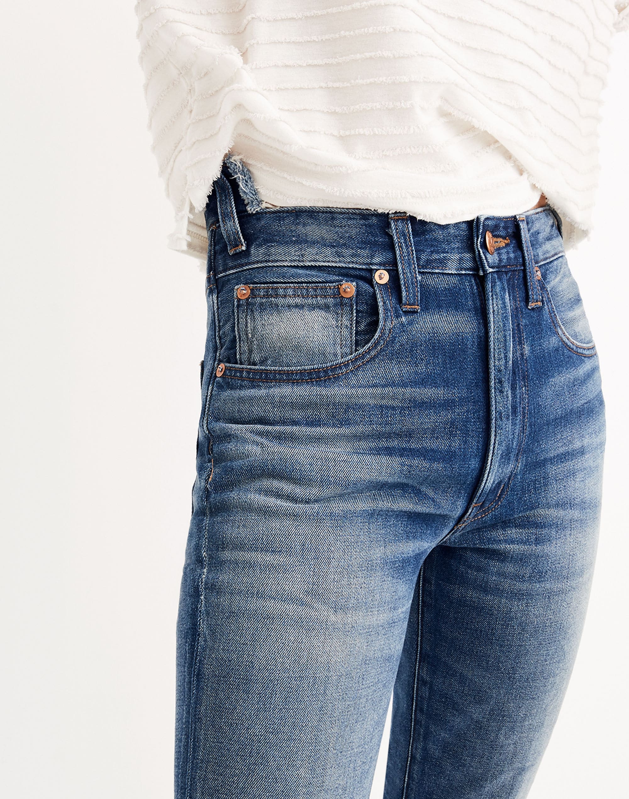 Rivet &amp; Thread Rigid Skinny Jeans: Step-Waist Edition
