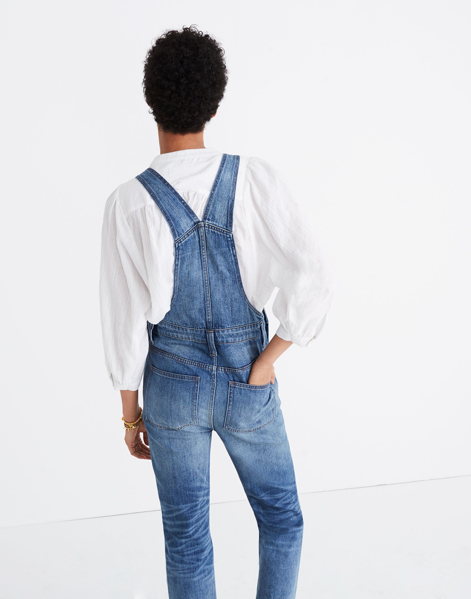 Straight-Leg Overalls in Bernard Wash