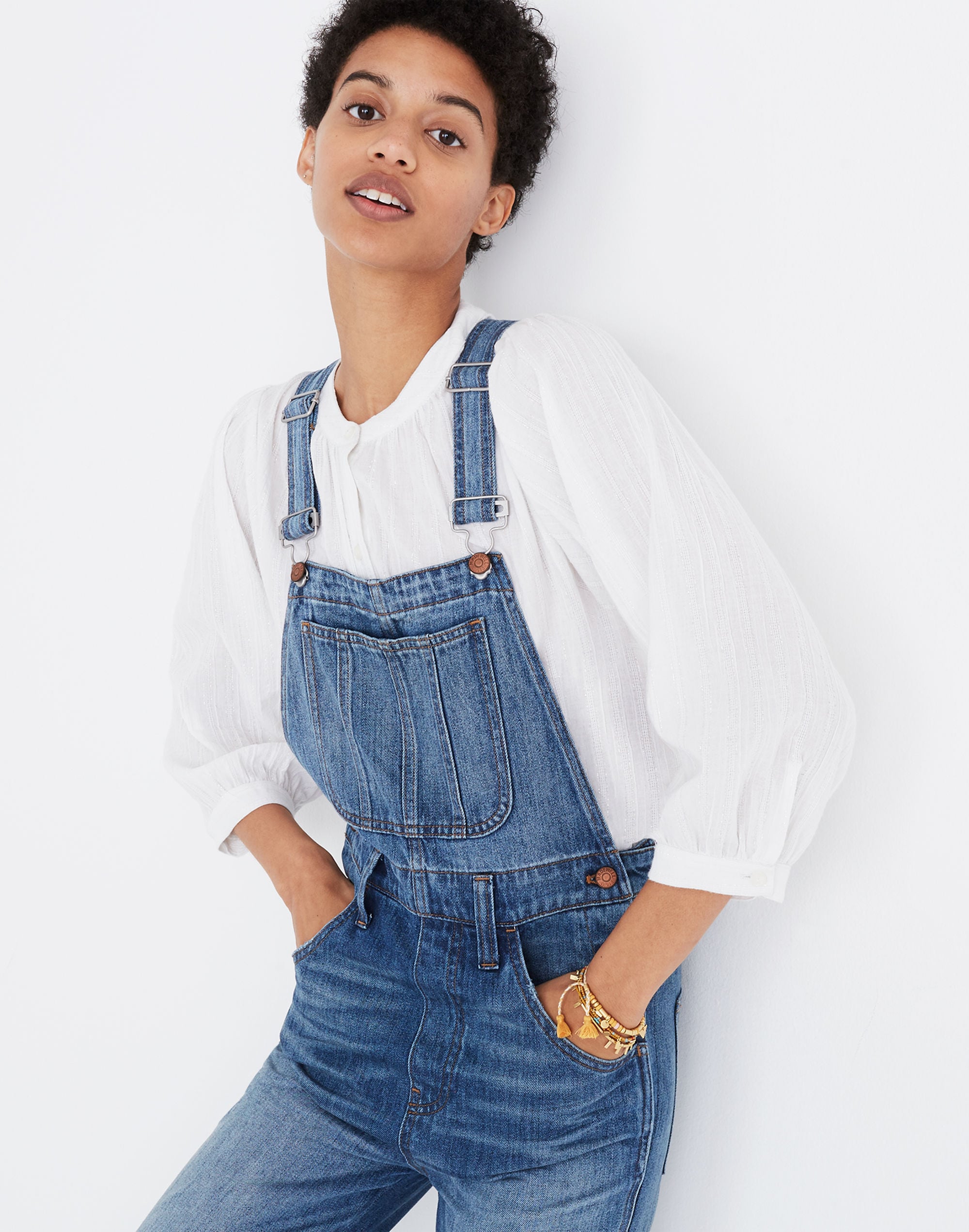 Straight-Leg Overalls in Bernard Wash