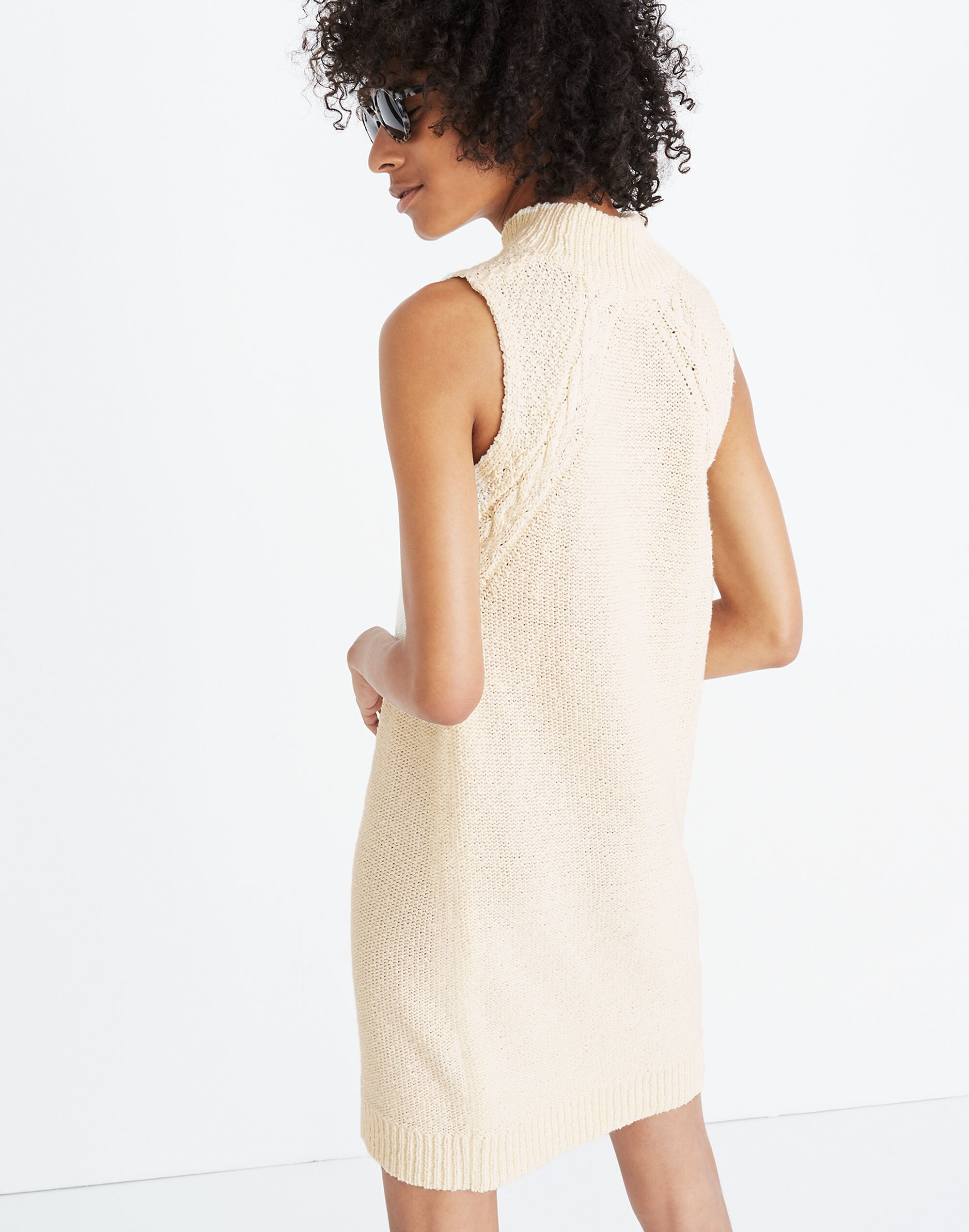 Stitch-Mix Mockneck Sweater Dress