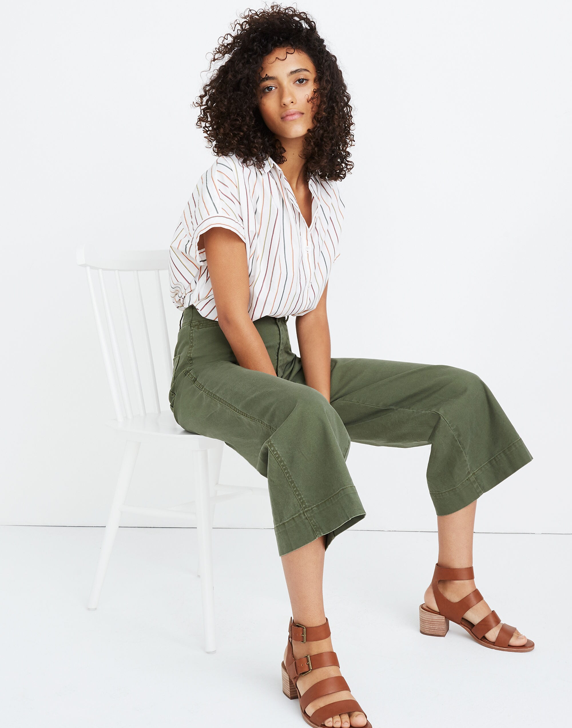 Emmett Wide-Leg Crop Pants
