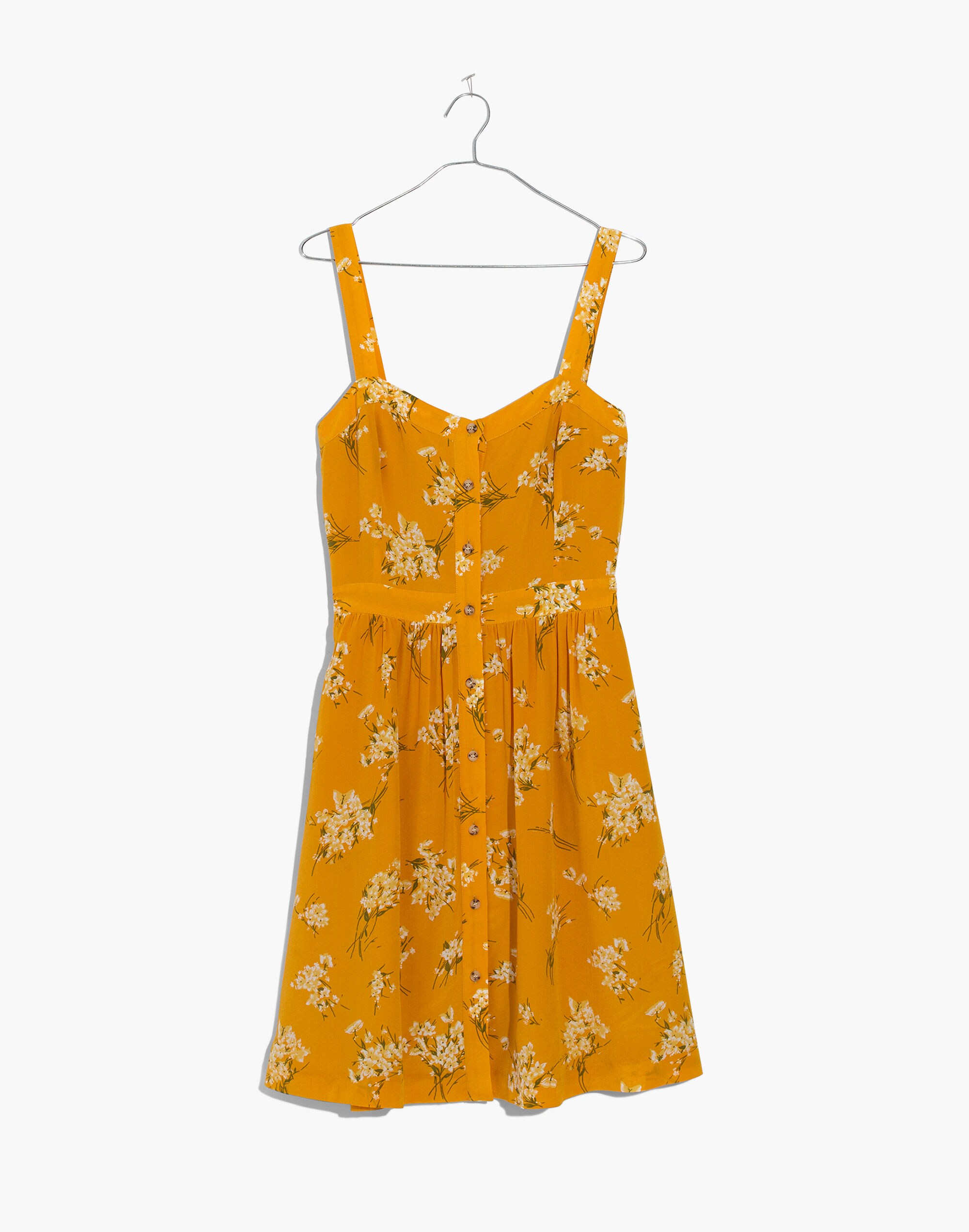 Silk Fleur Bow-Back Dress in Butterfly Garden