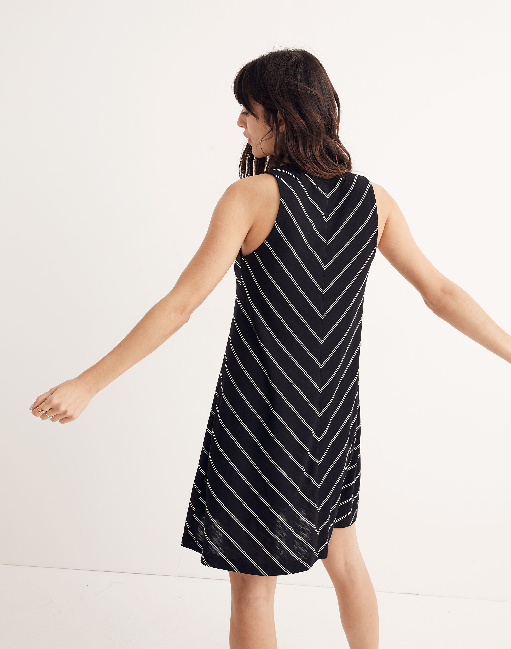 Highpoint Tank Dress in Hosta Stripe