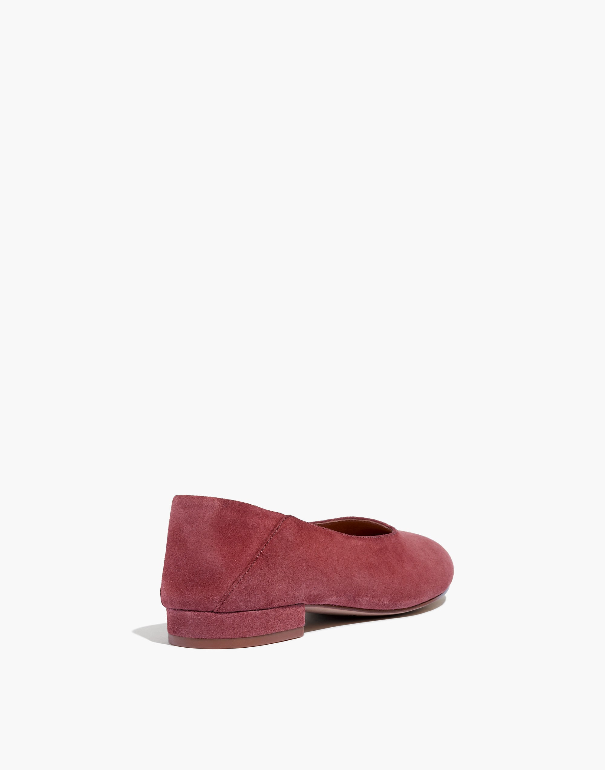 The Sophia Fold-Down Flat in Suede